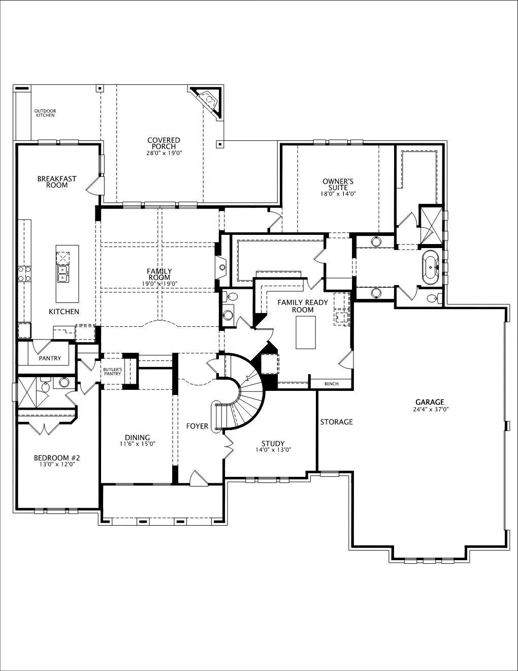 Elmsdale IV floor plan drawing