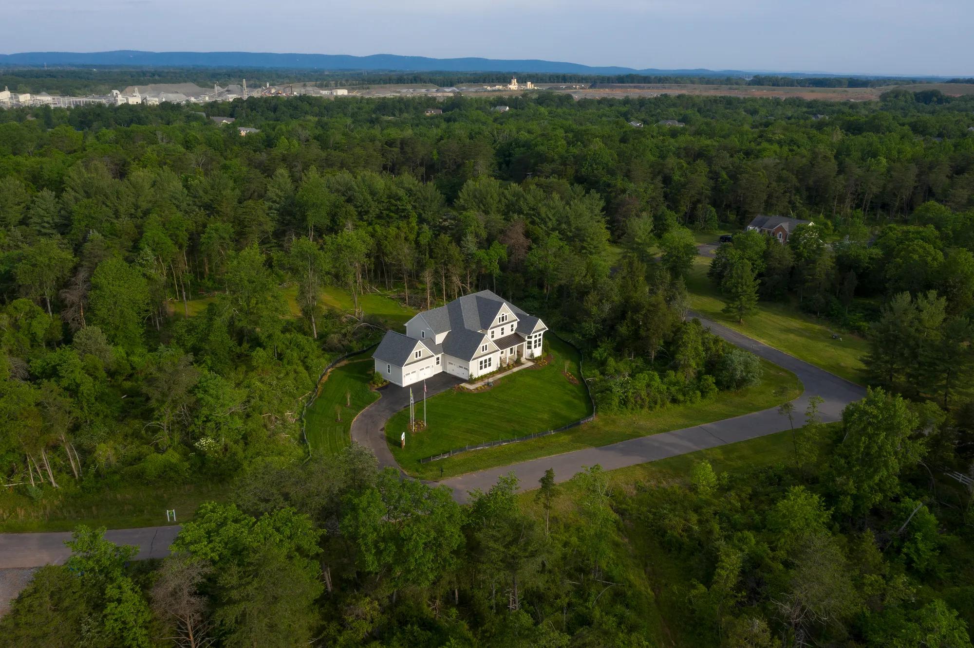 Aerial view of home