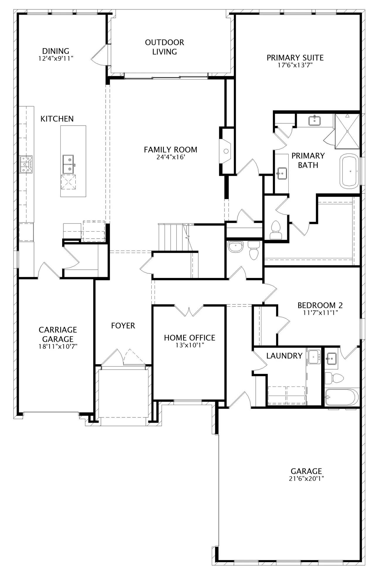 Davis floor plan drawing