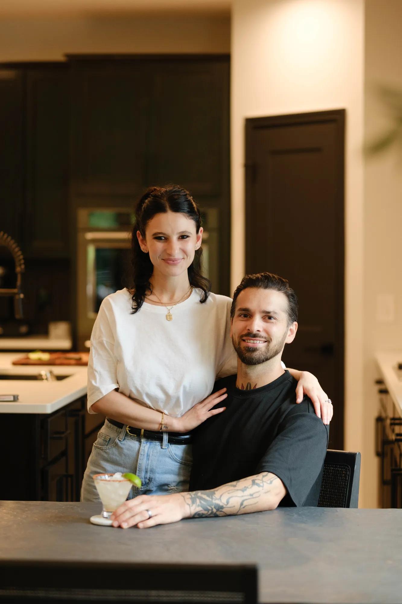 Drees homeowners in custom home