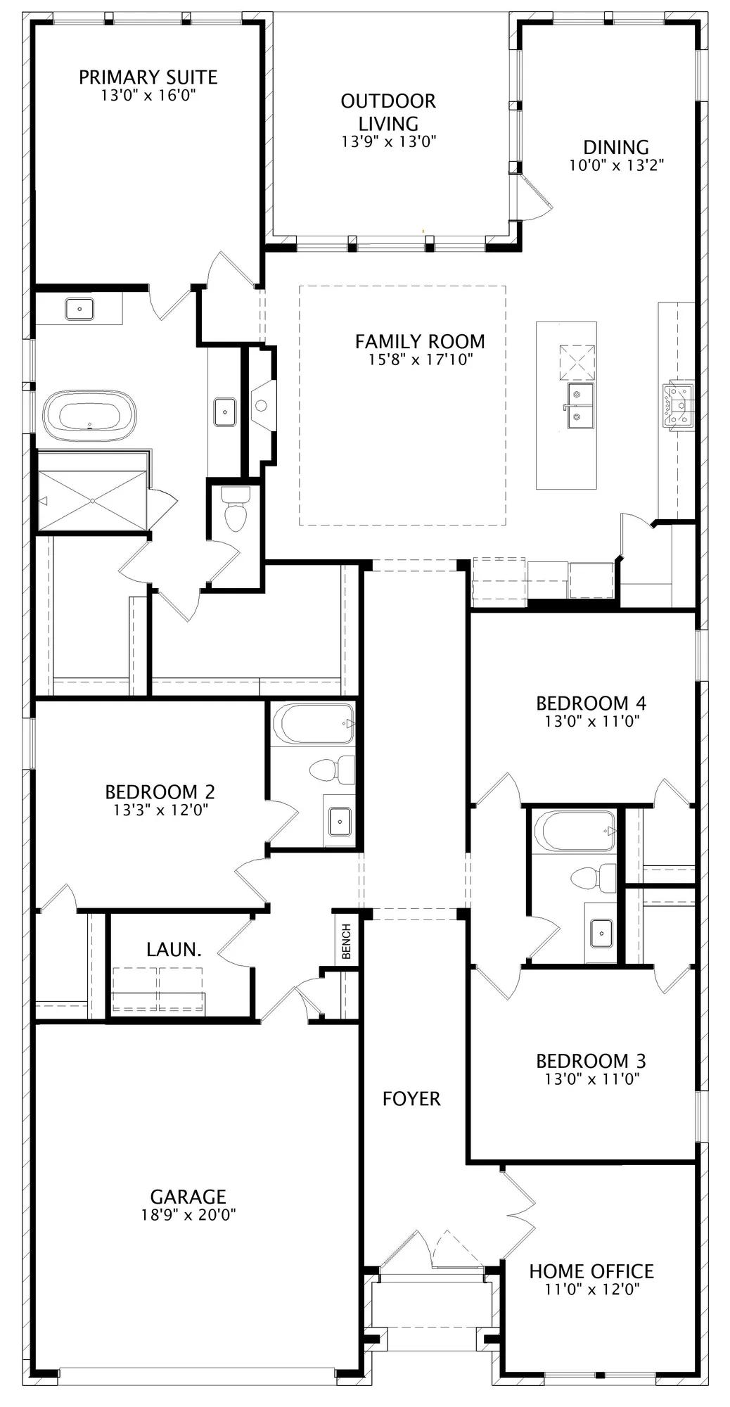Emilia floor plan drawing