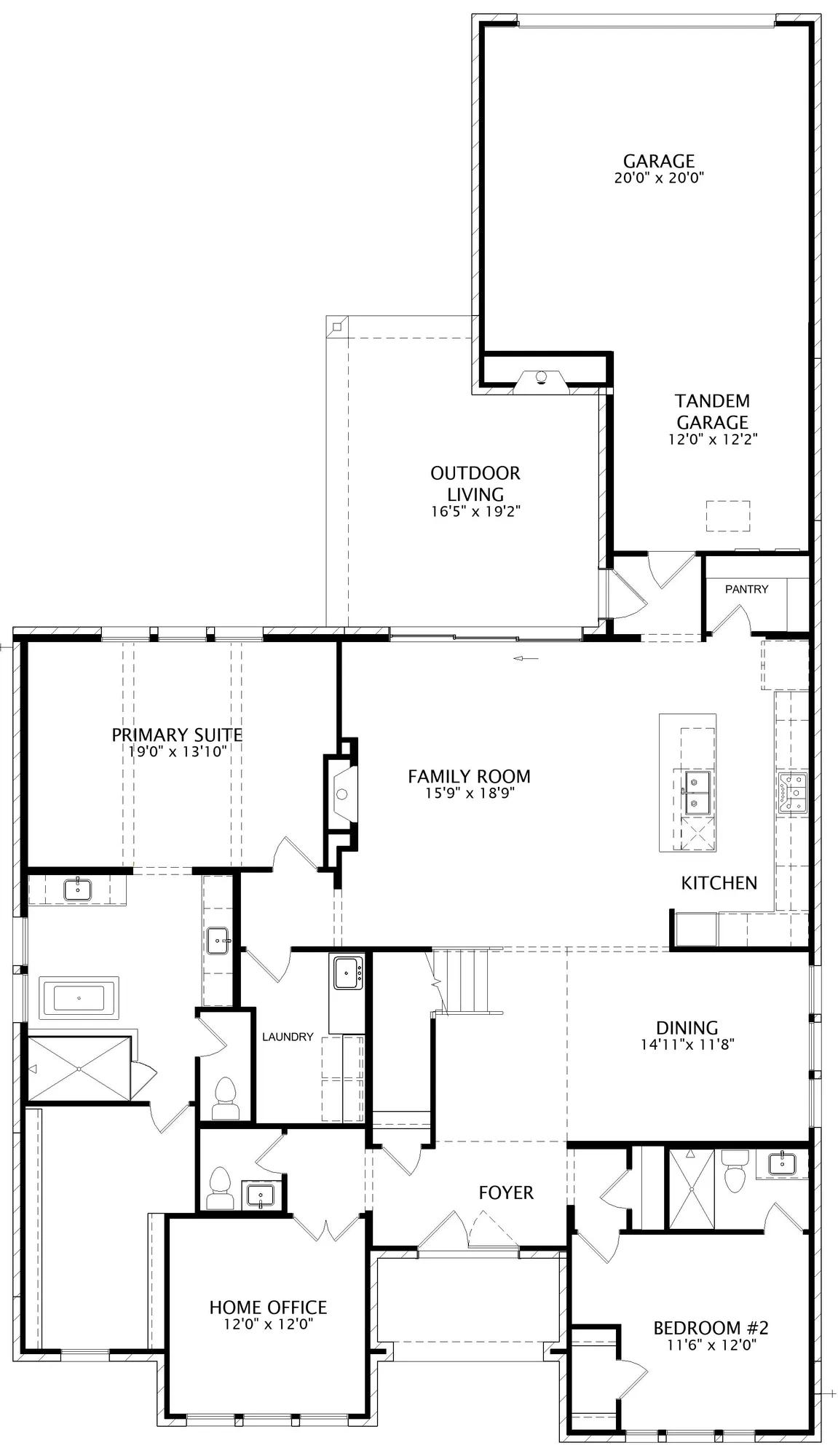 Sydney floor plan drawing