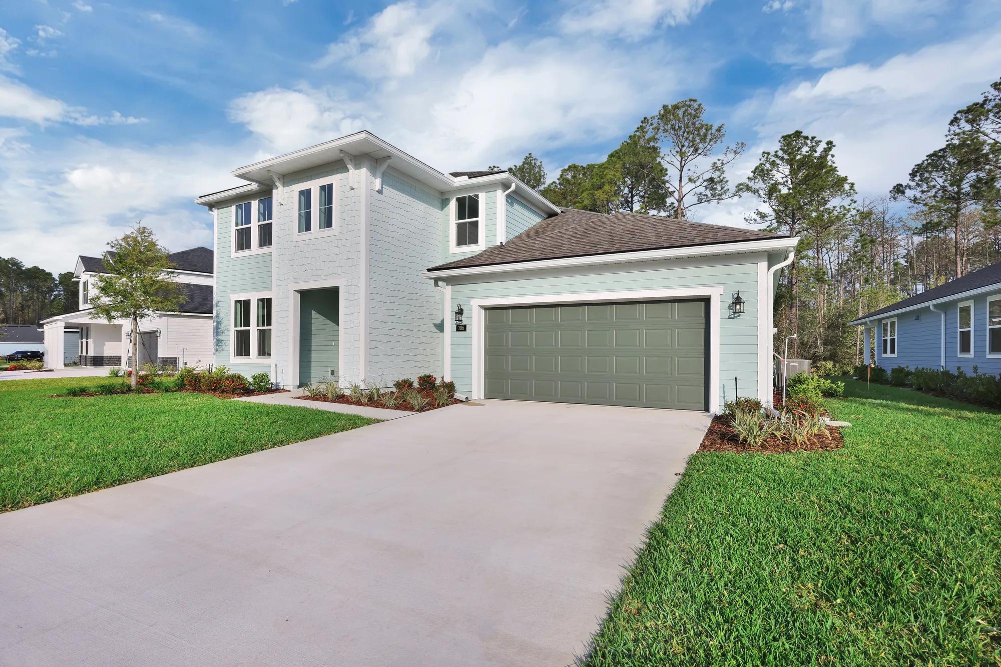 ☆ Creative Garage　SeaSide Custom Home Floor Plans in Jacksonville, FL | The Seaside