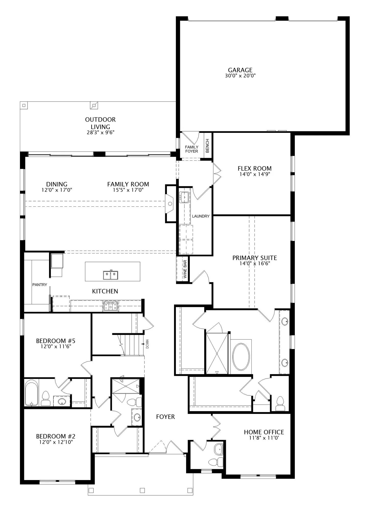 Burkhart floor plan drawing