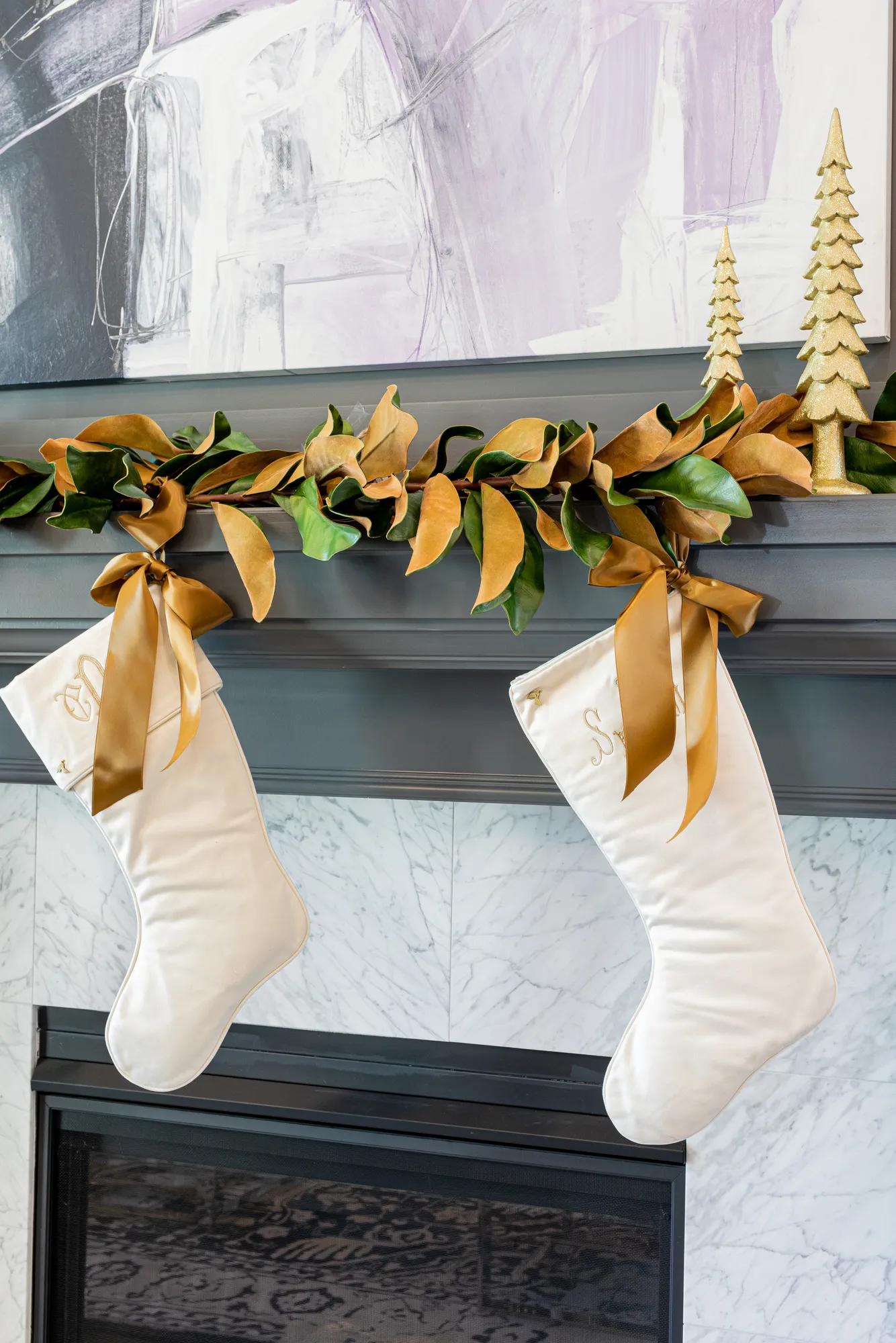 A gorgeous holiday display in a custom home