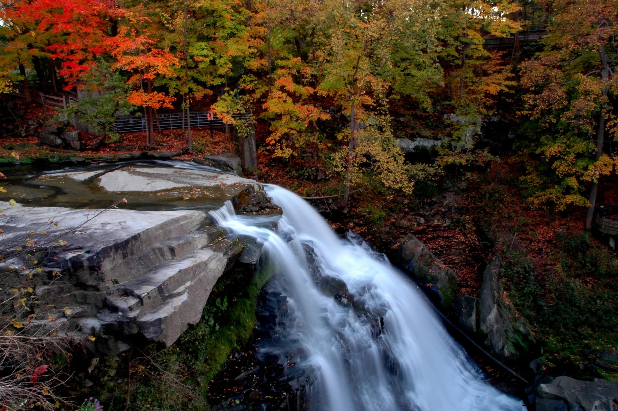 Brandywine falls in the Cuyahoga Valley National Park in Ohio