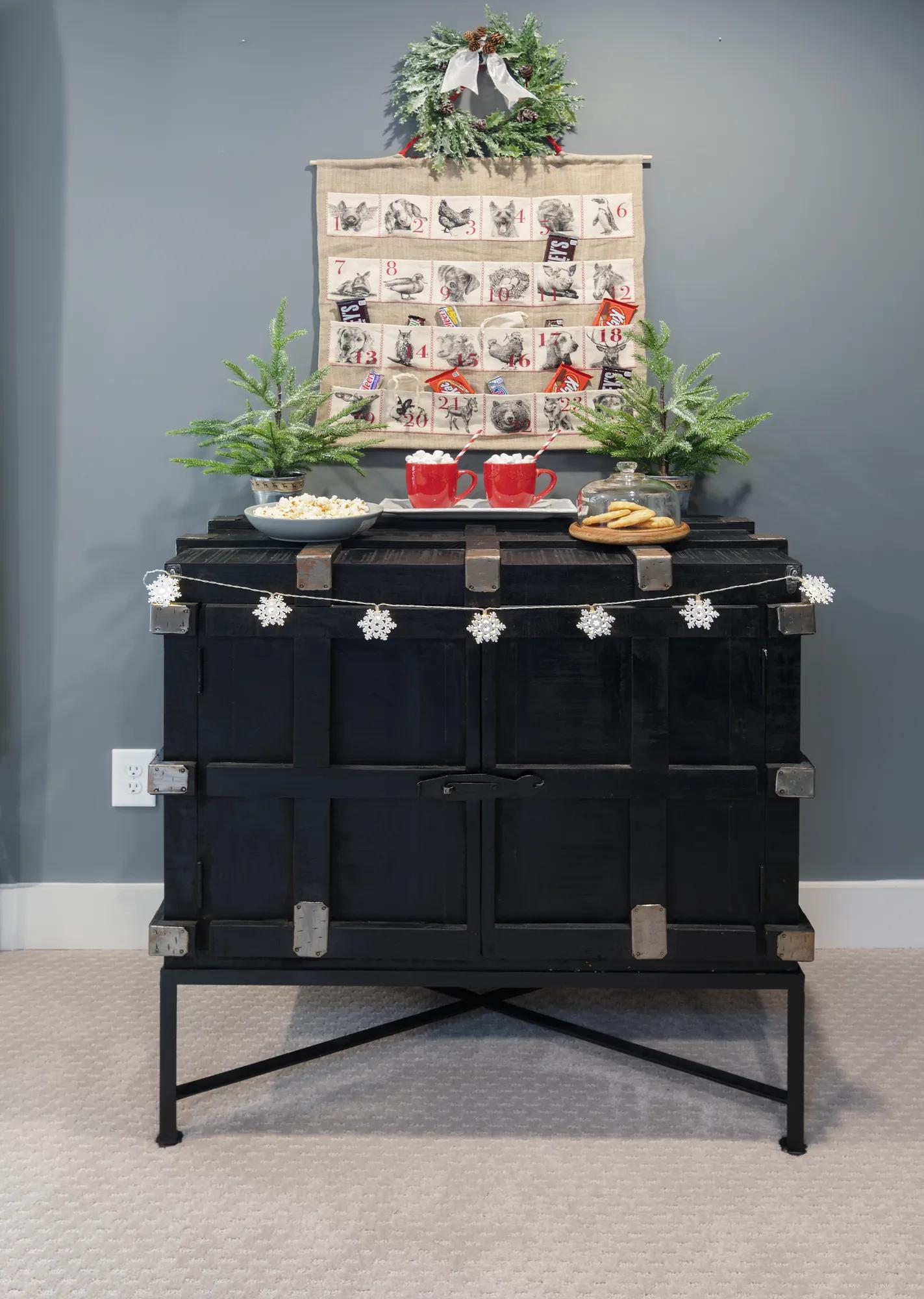 A beautiful holiday calendar presented in a new home