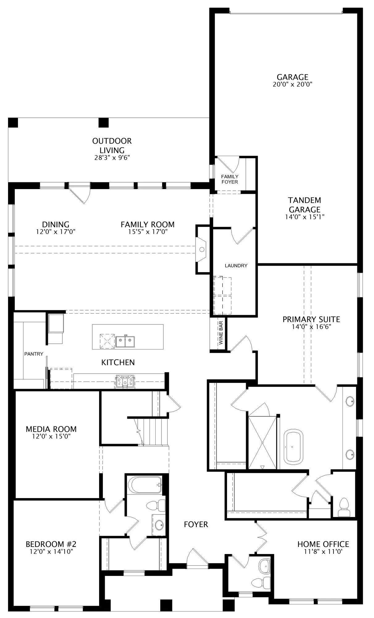Burkhart floor plan drawing