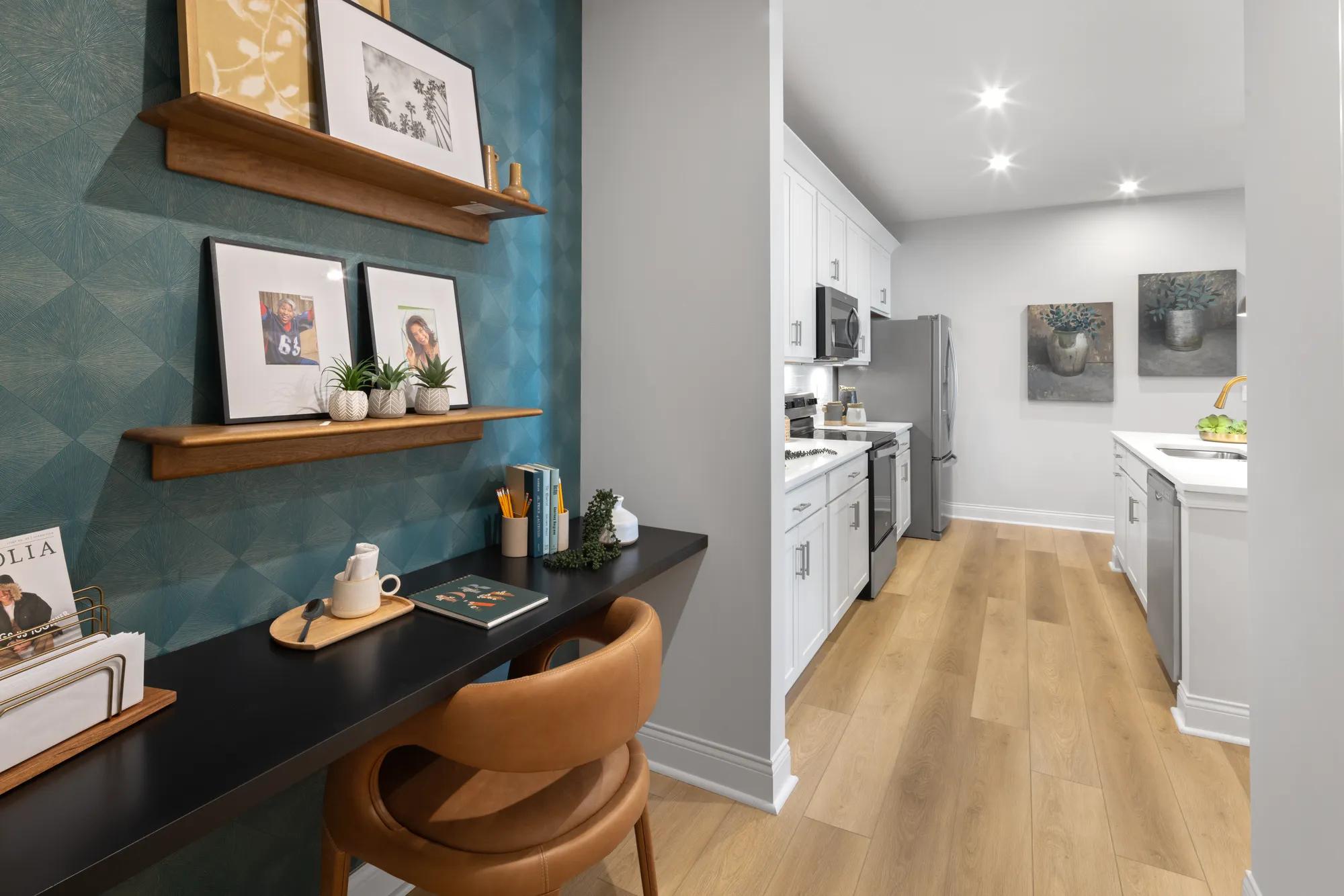 pocket office off the kitchen