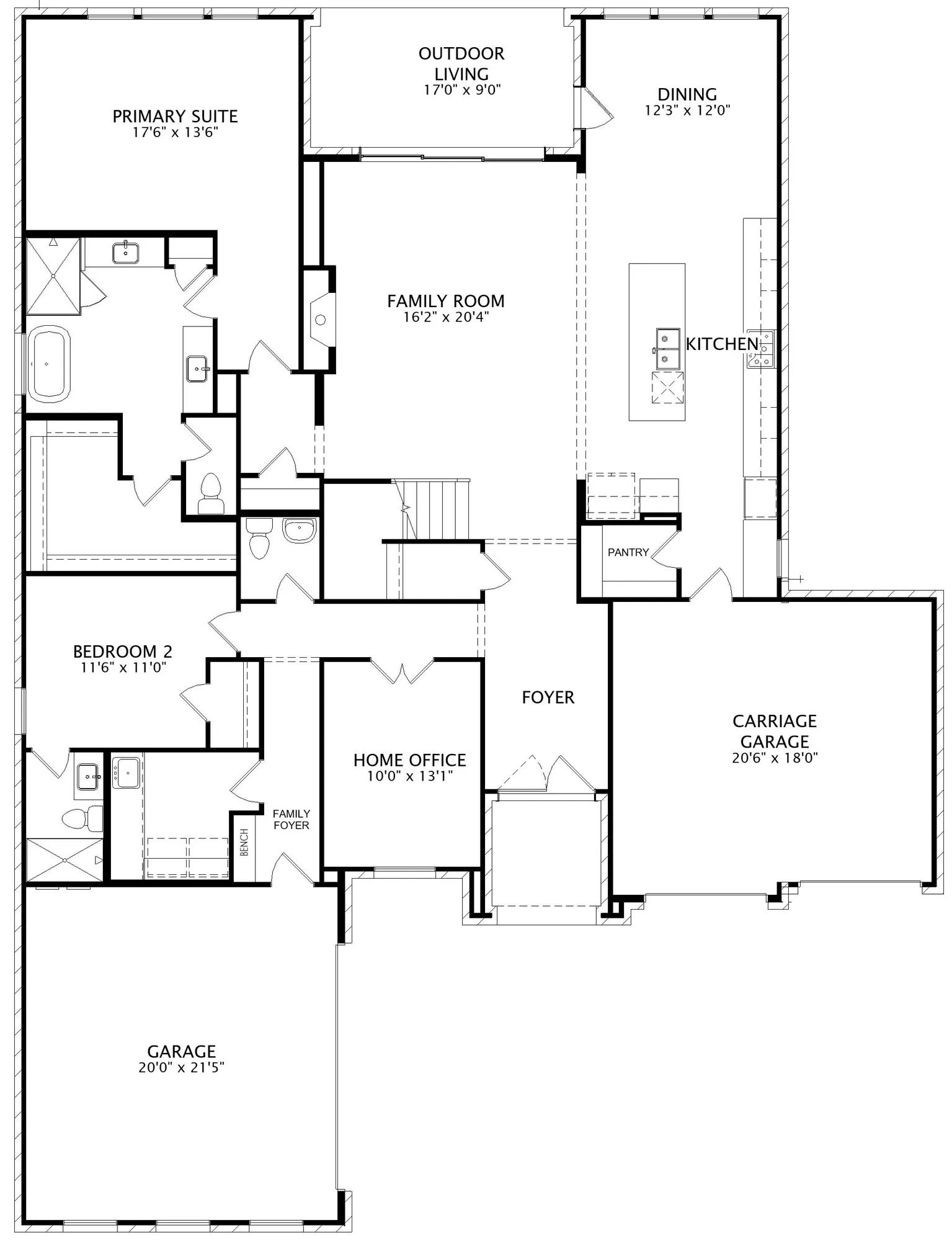 Davis floor plan drawing