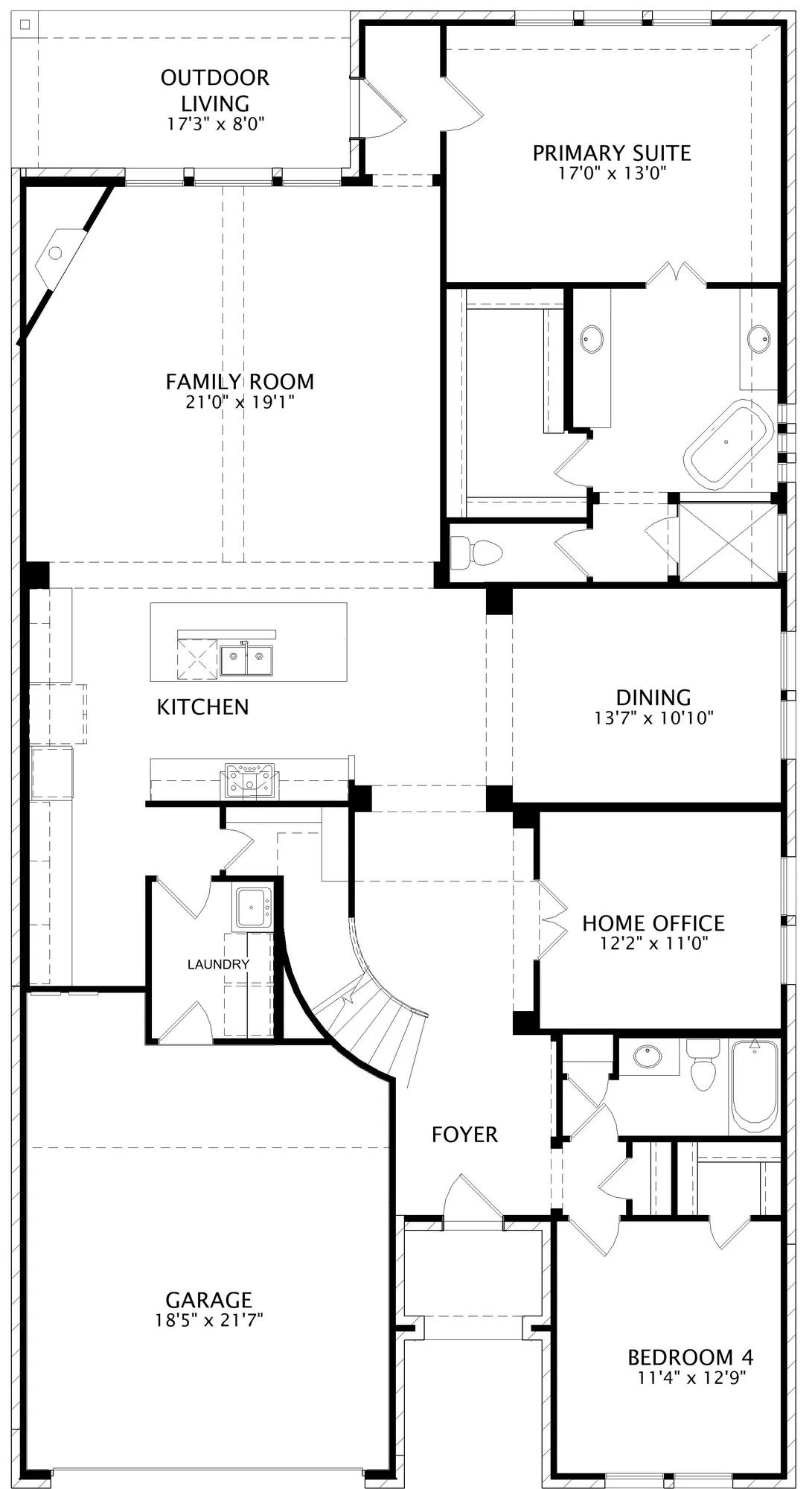 Brendan floor plan drawing