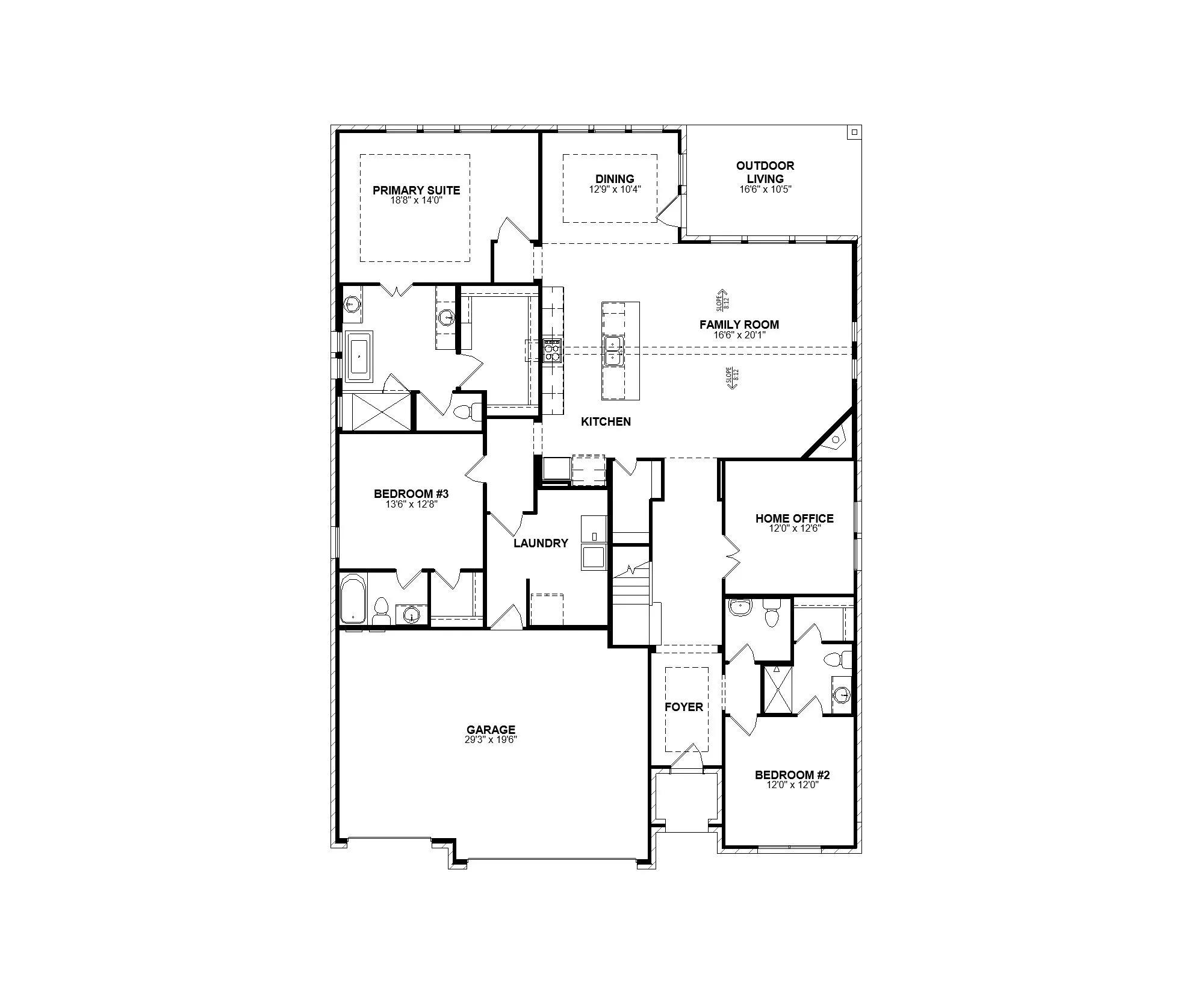 Parkhill floor plan drawing