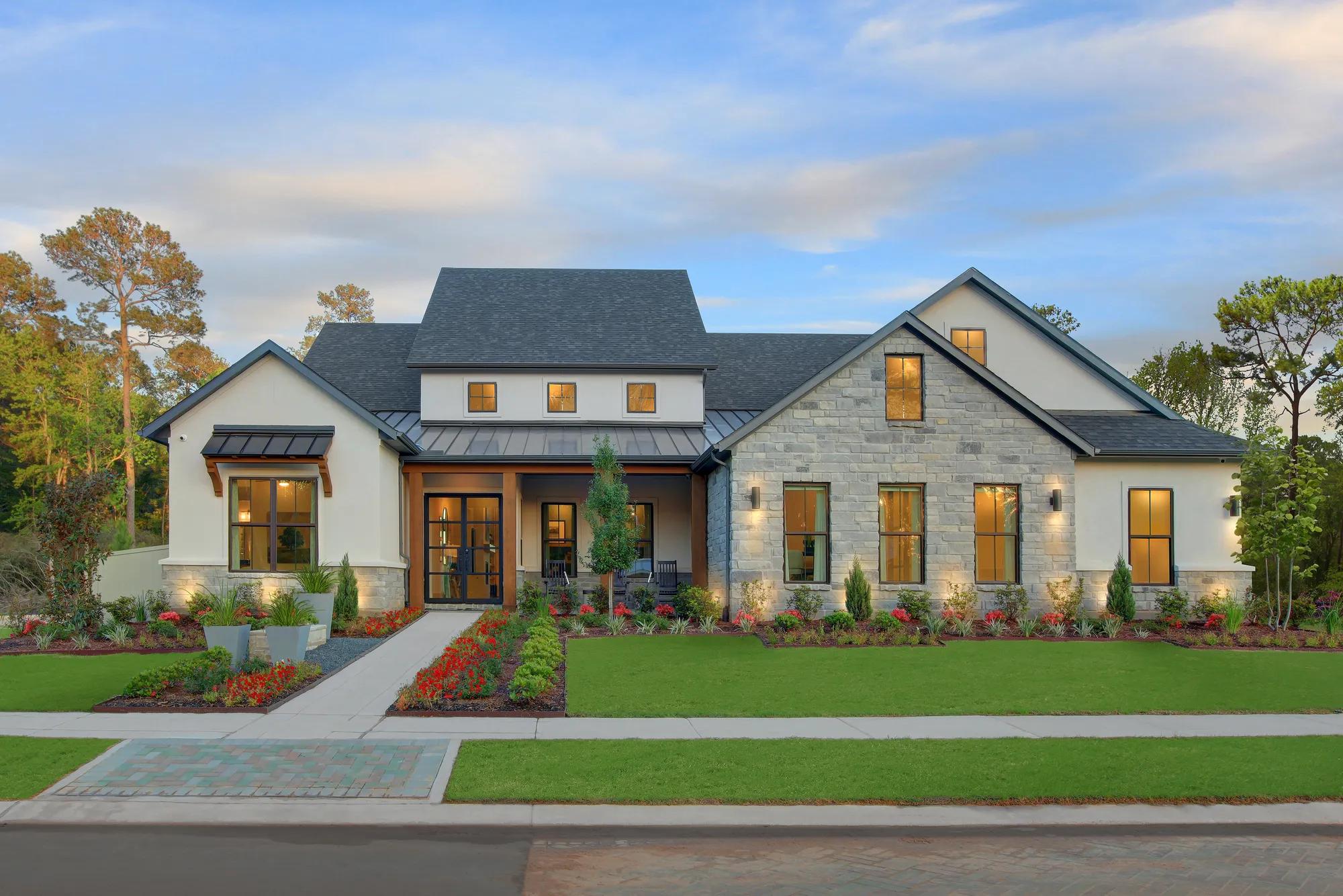 Drees custom home with cozy front porch