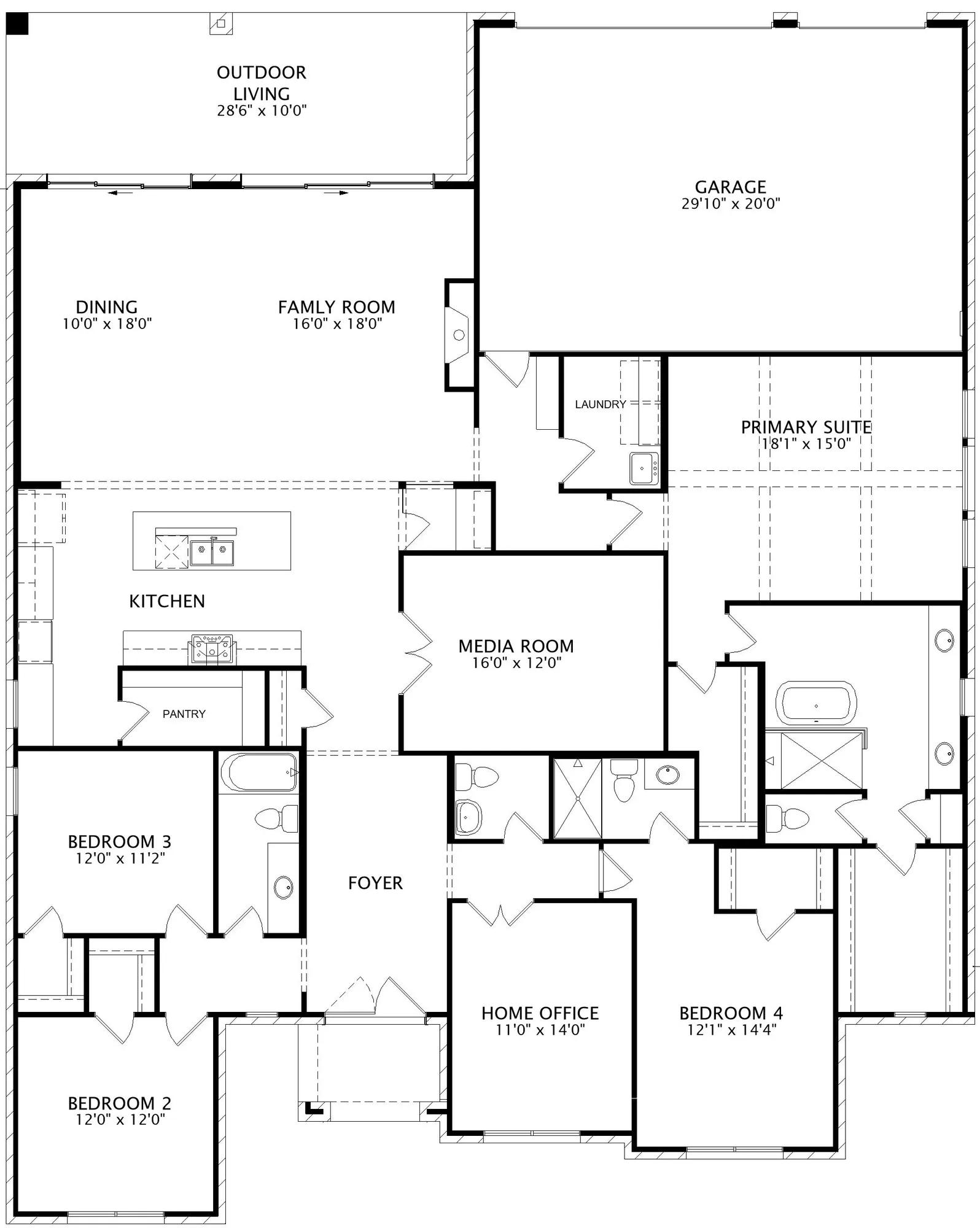 Ashcroft floor plan drawing