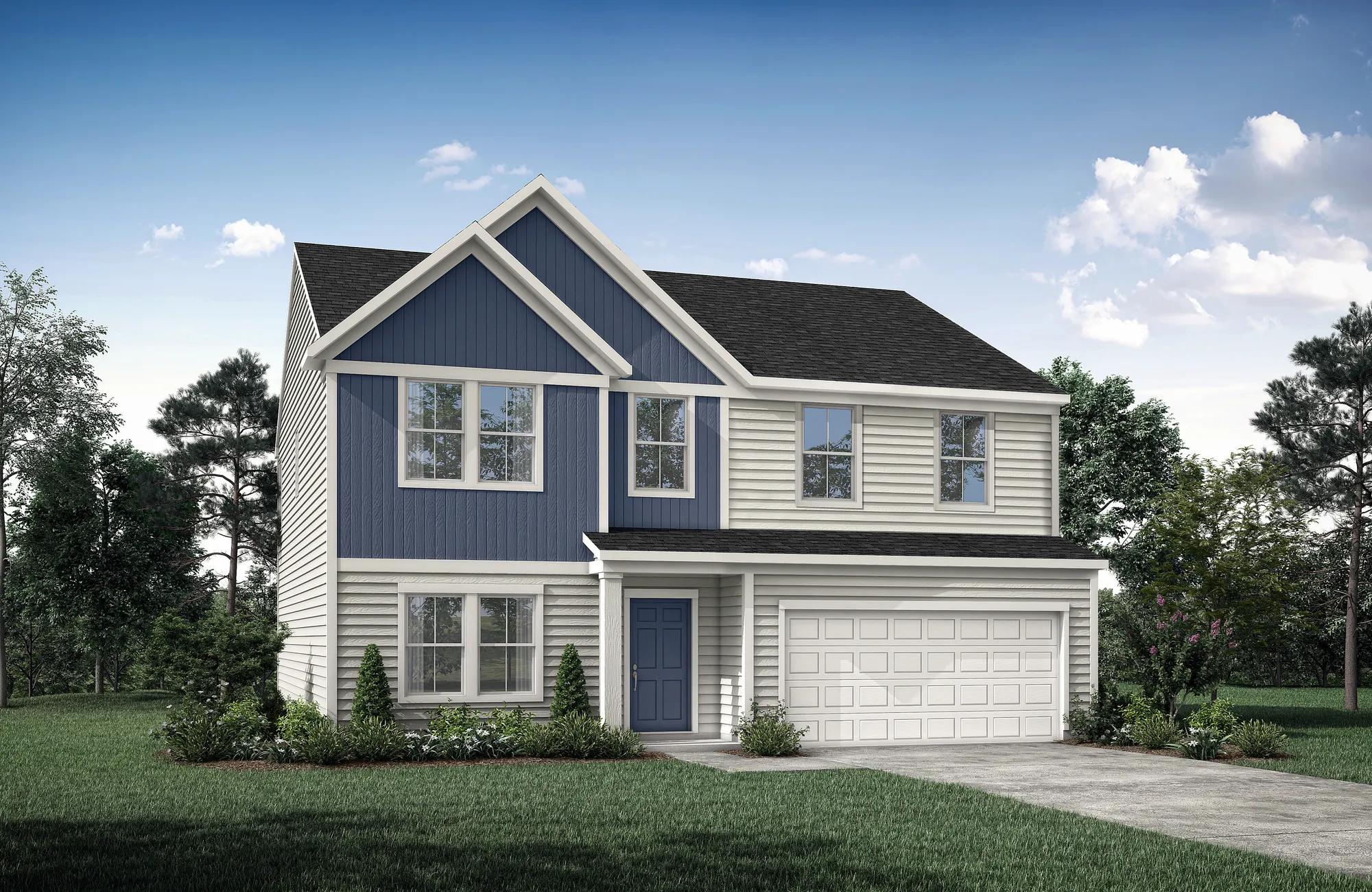 siding and board batten house