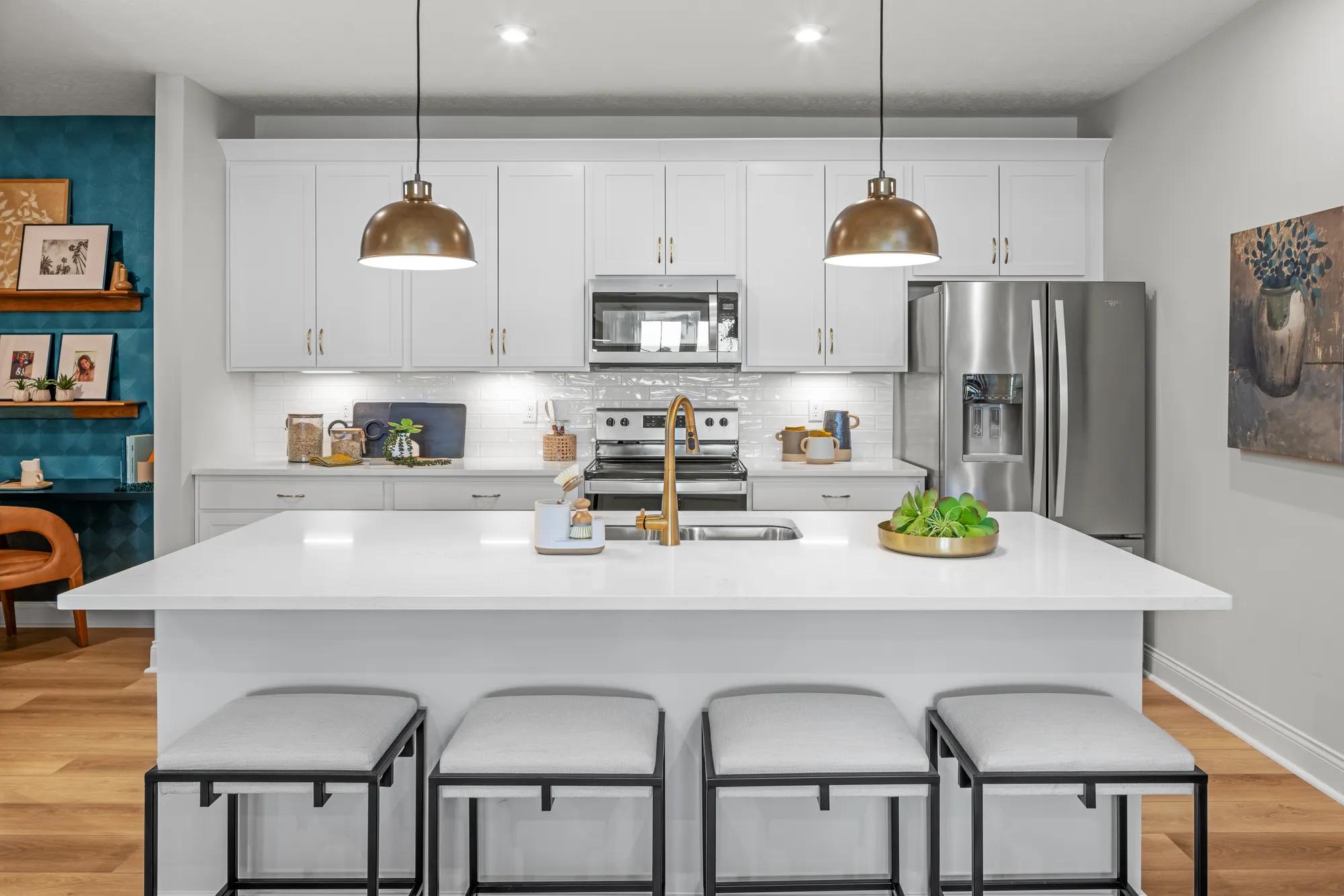 new townhome kitchen