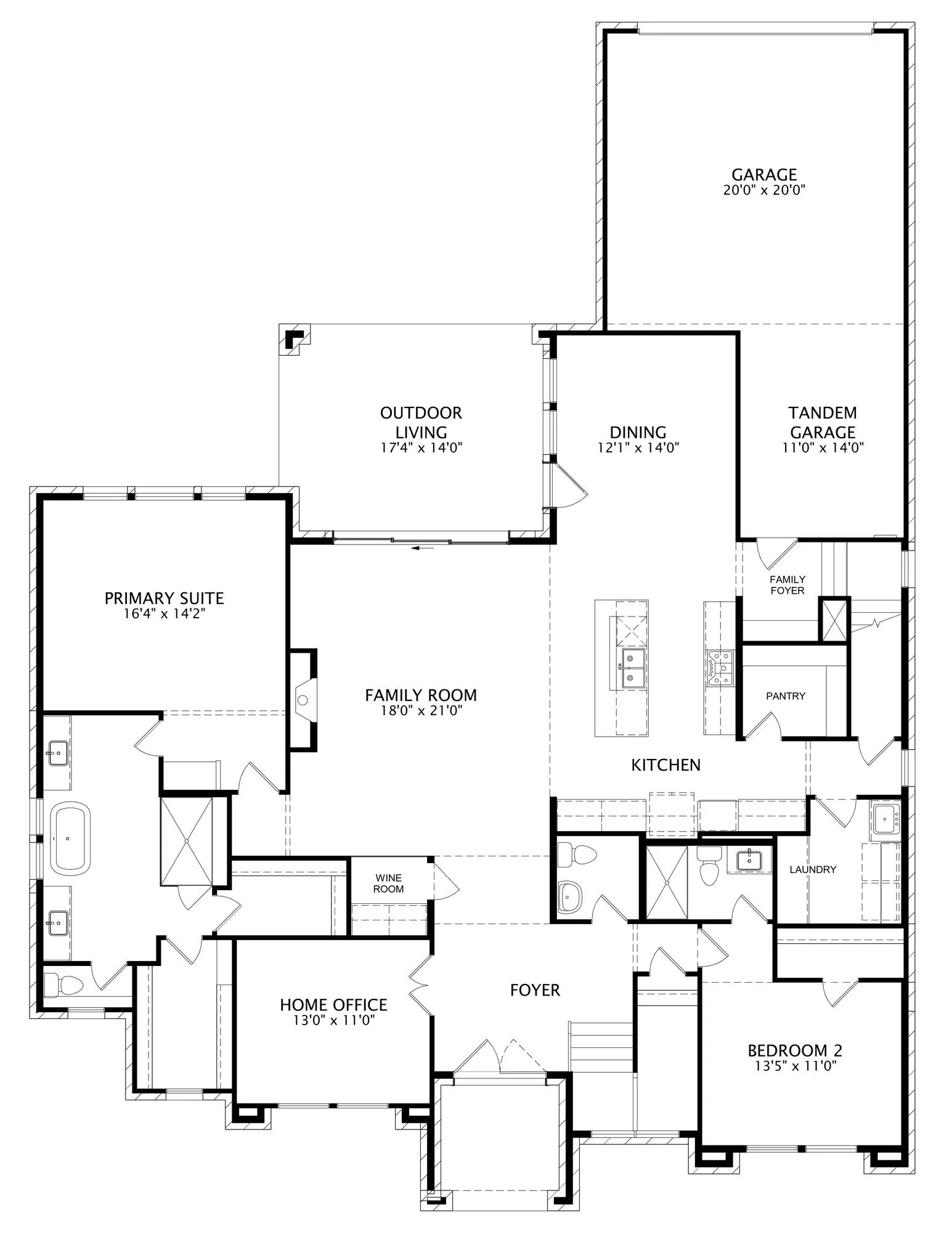 Remington C floor plan drawing