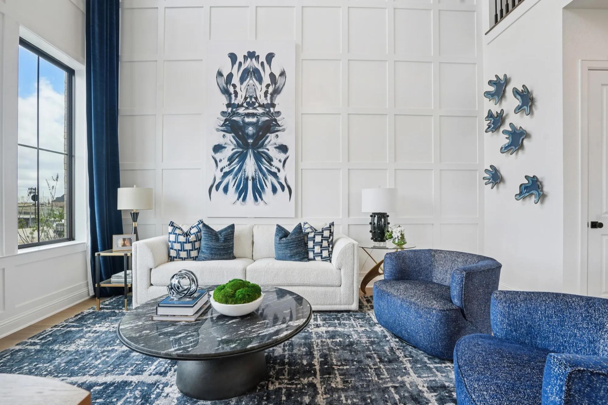 new home two-story family room