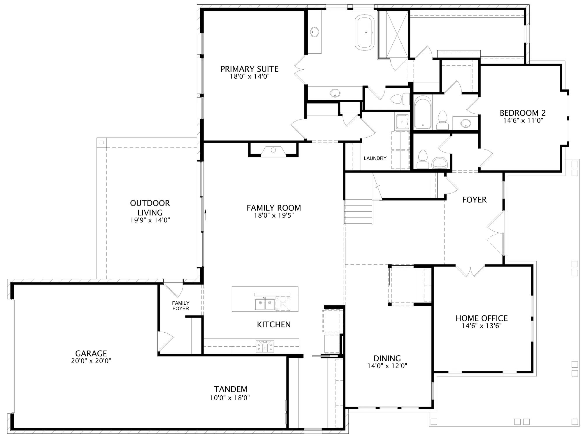 Montclaire floor plan drawing