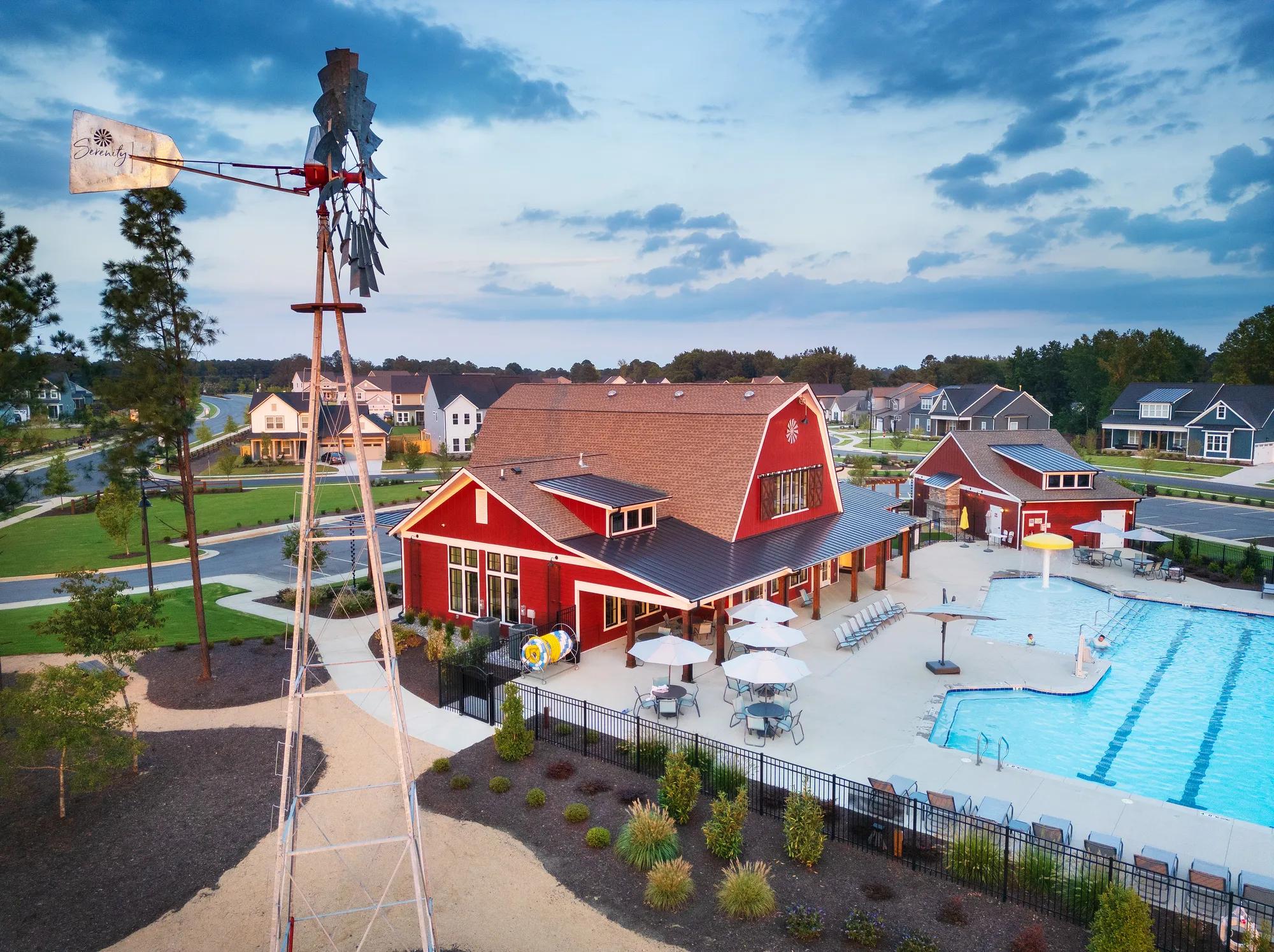 new community pool and clubhouse
