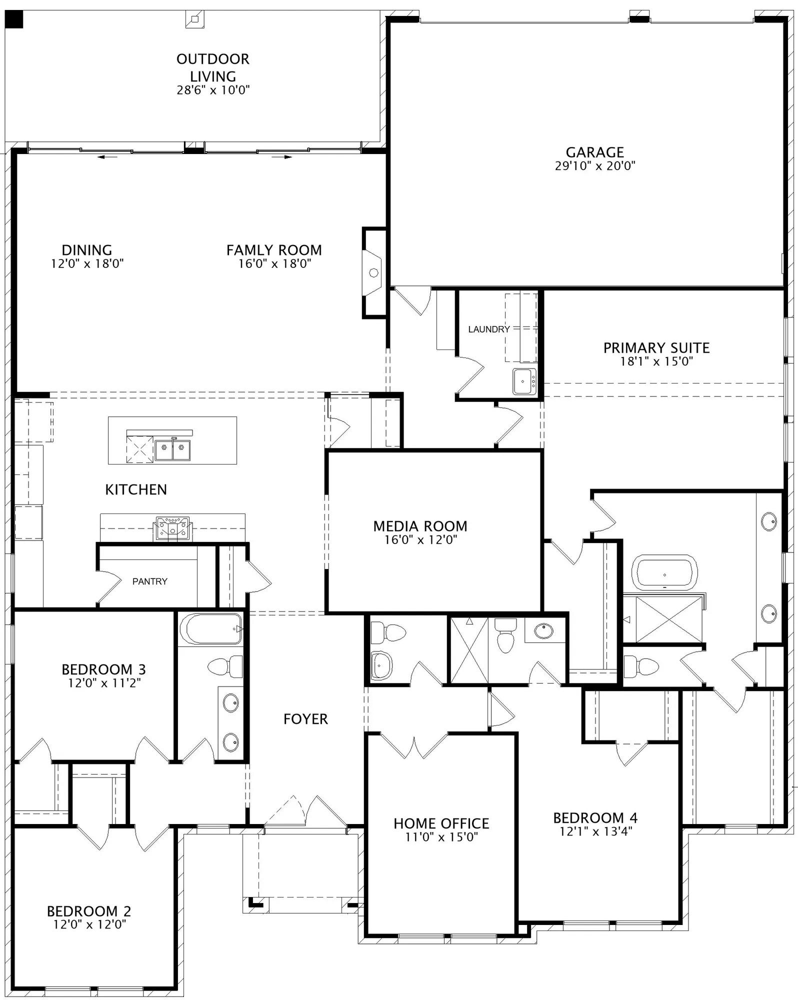 Ashcroft floor plan drawing