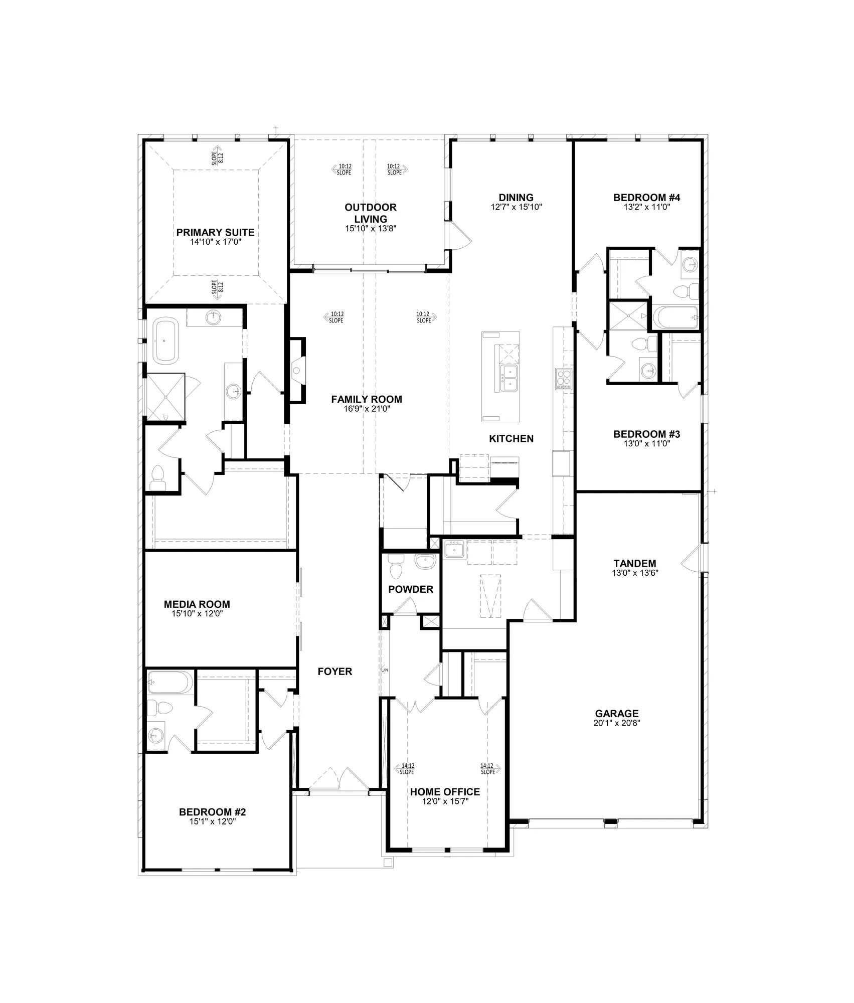 Eastland II floor plan drawing