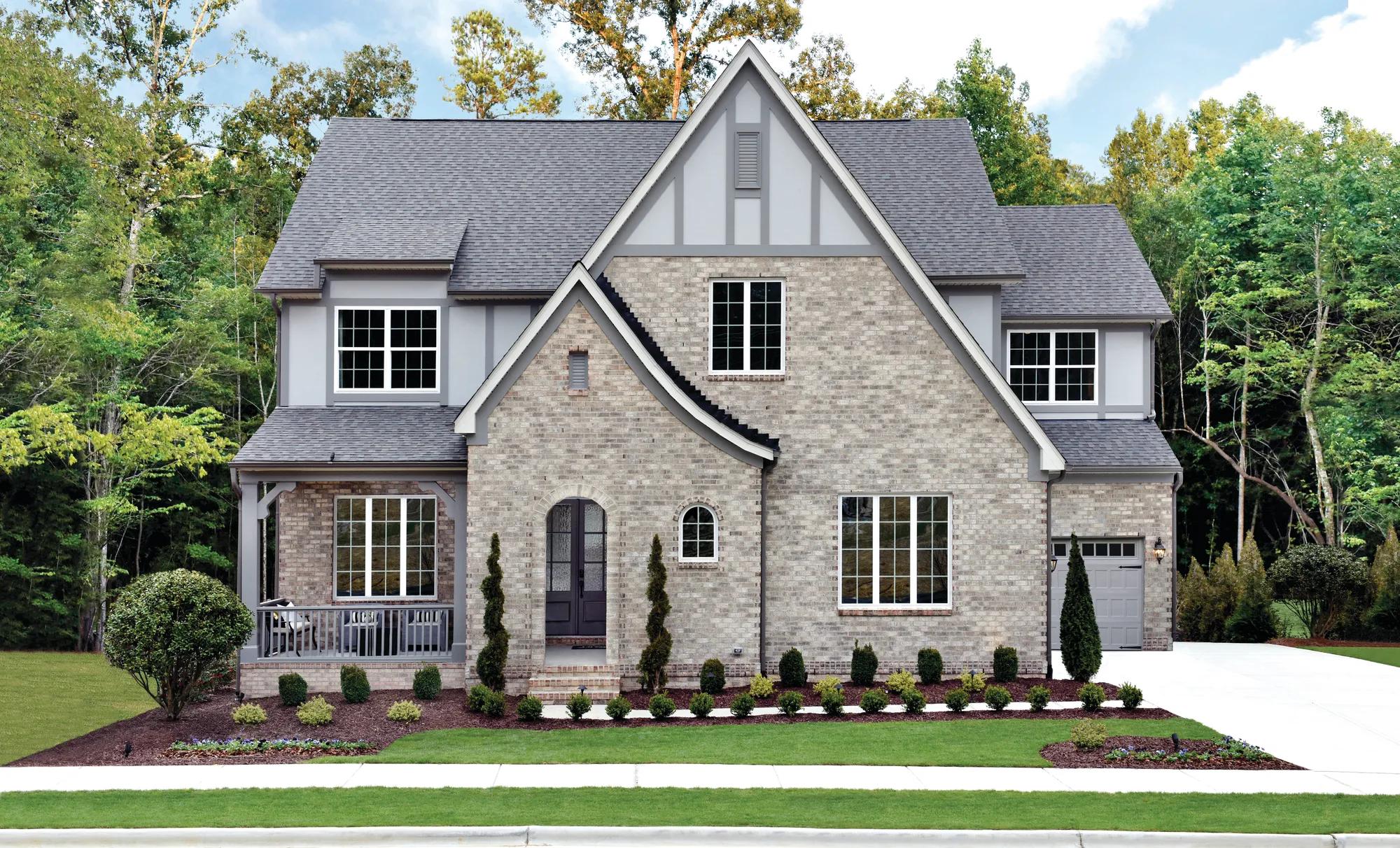 Custom two-story brick home