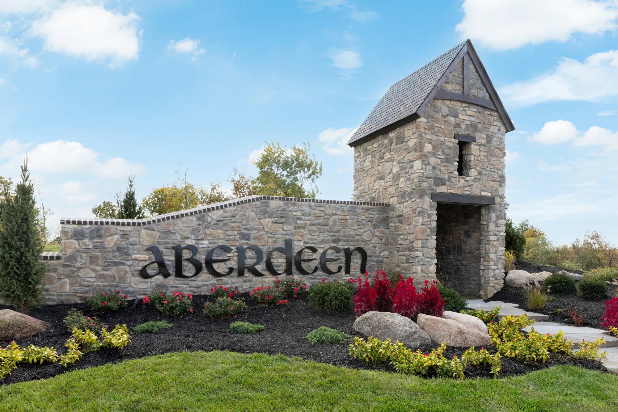 custom home community entrance