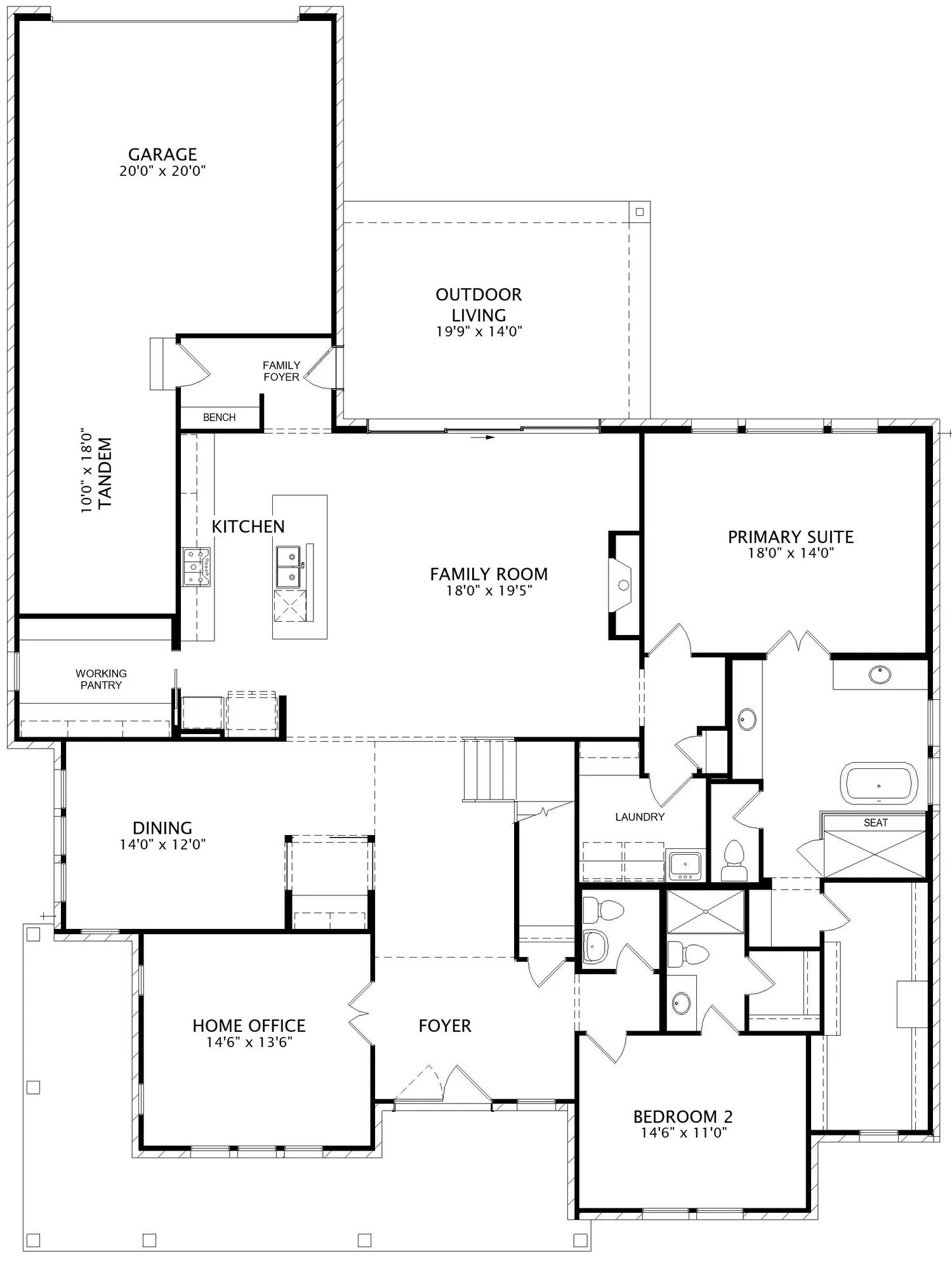 Montclaire floor plan drawing