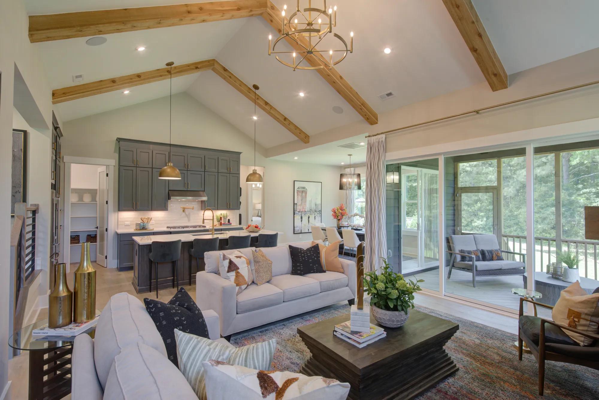 new Drees open layout family room
