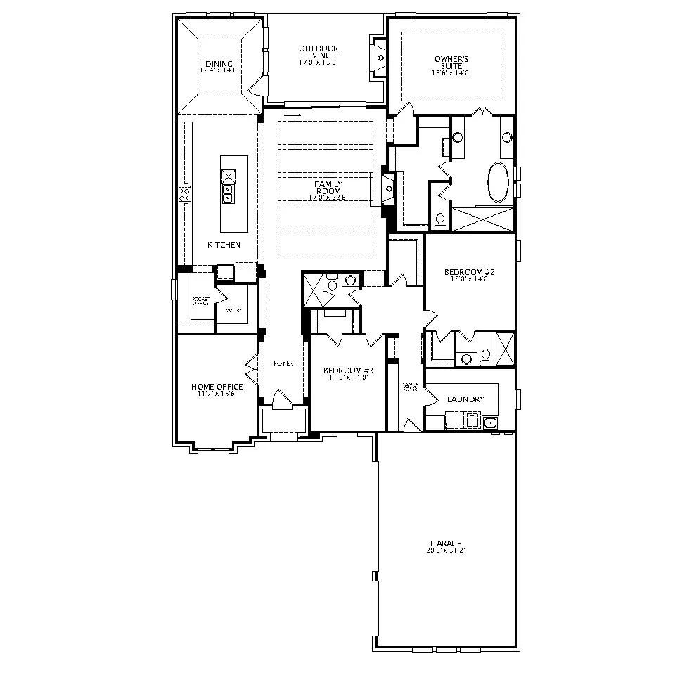 Lorenzo III floor plan drawing