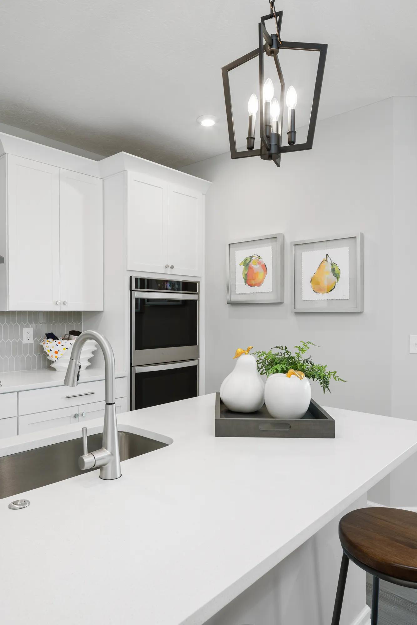 kitchen island with stainless steel sink