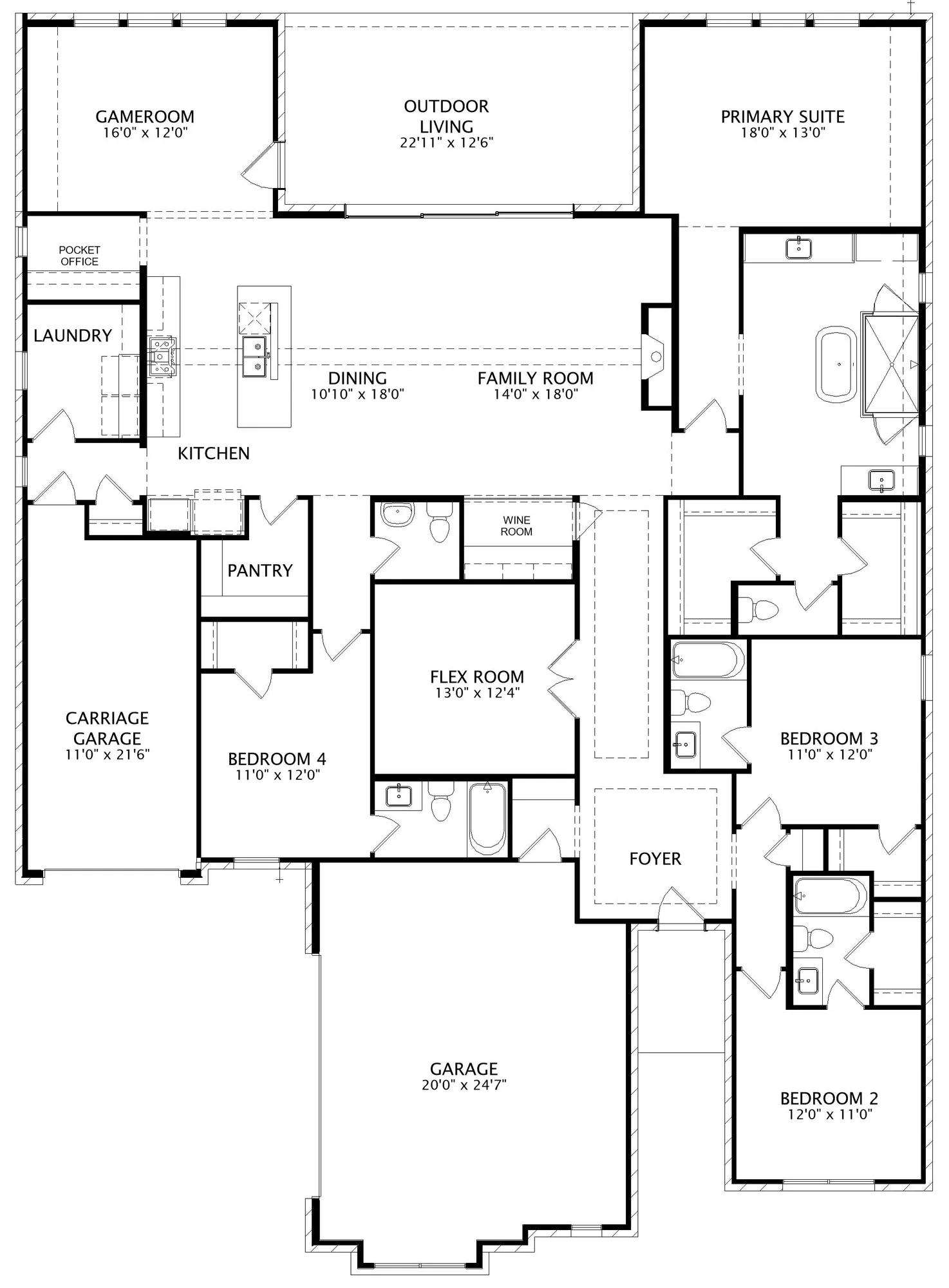 Overlook II floor plan drawing