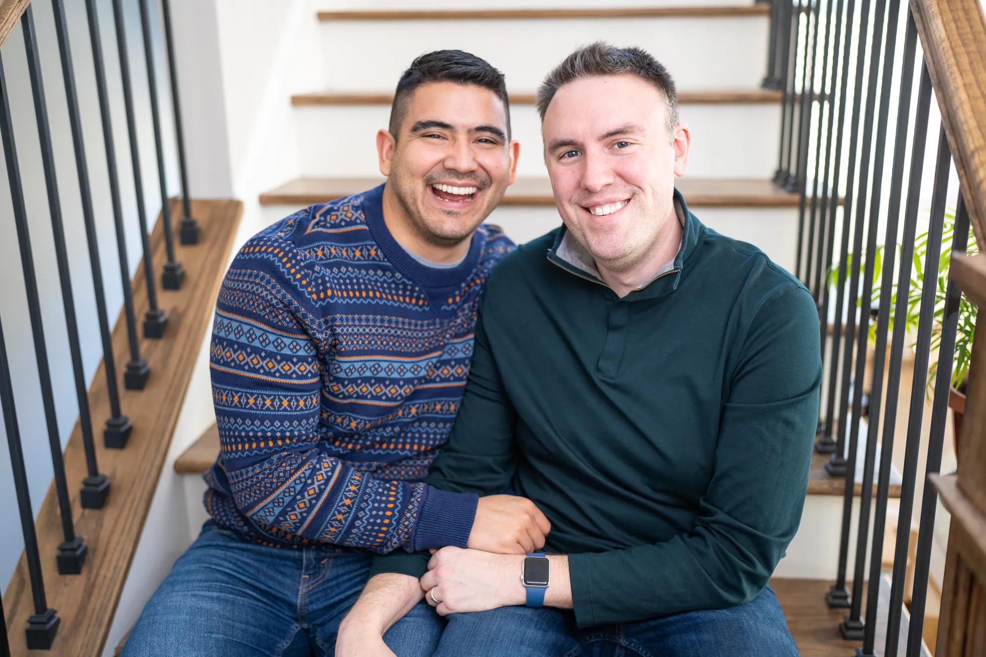 The Midwest husbands home decorated for the holidays