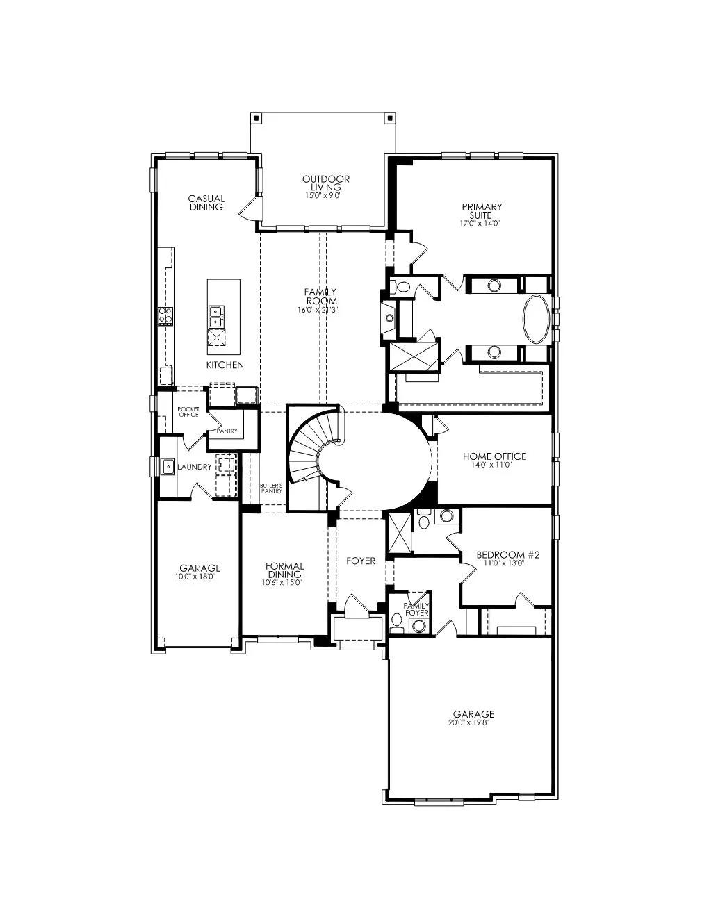 Bracken III floor plan drawing