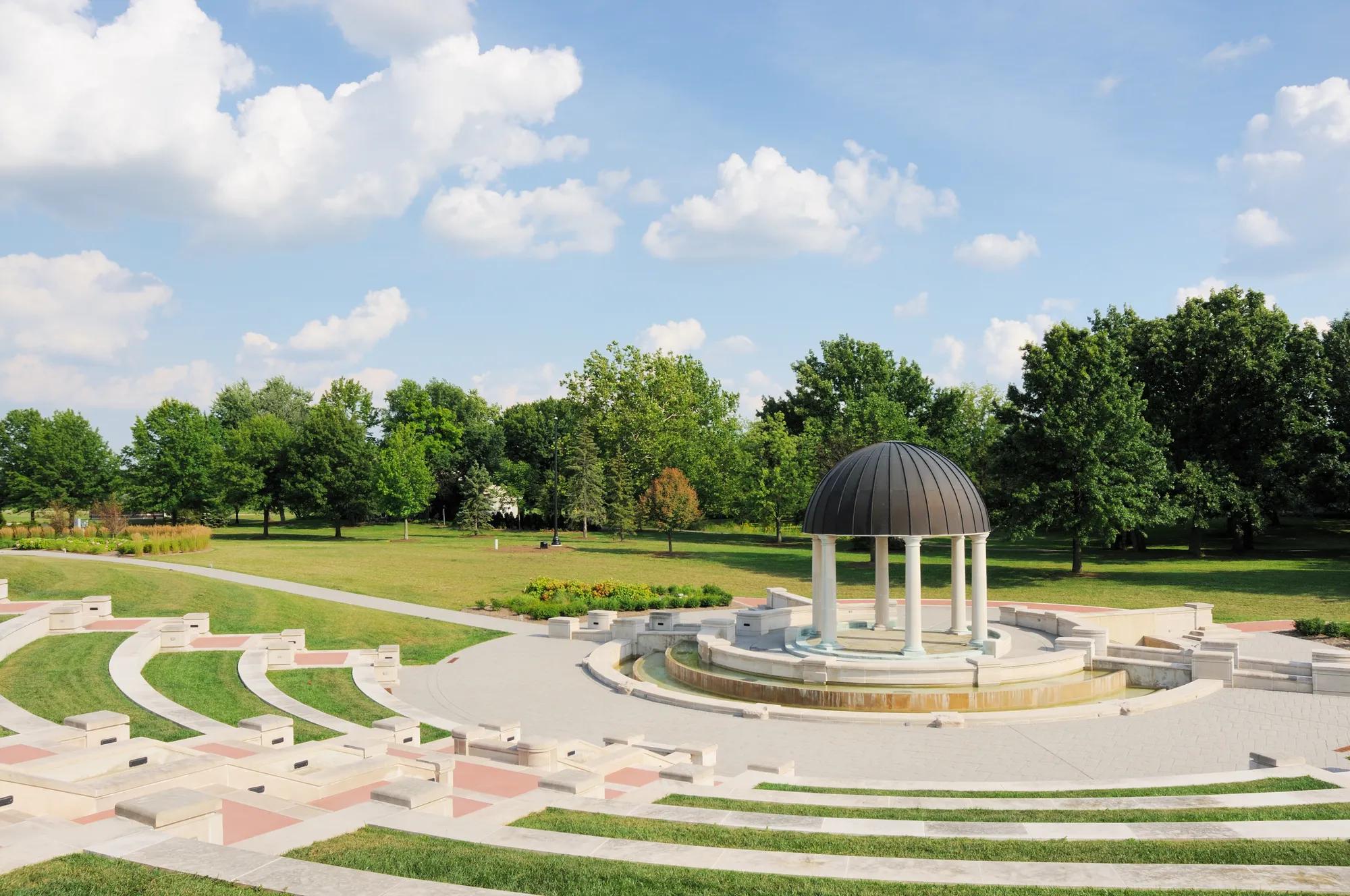 Coxhall Gardens park in Carmel, Indiana