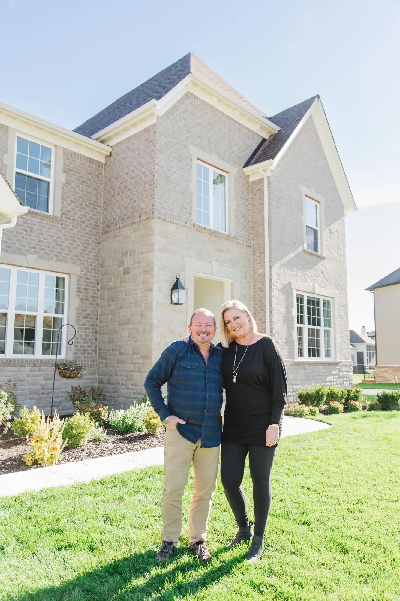 The beautiful exterior of the Crestwood home