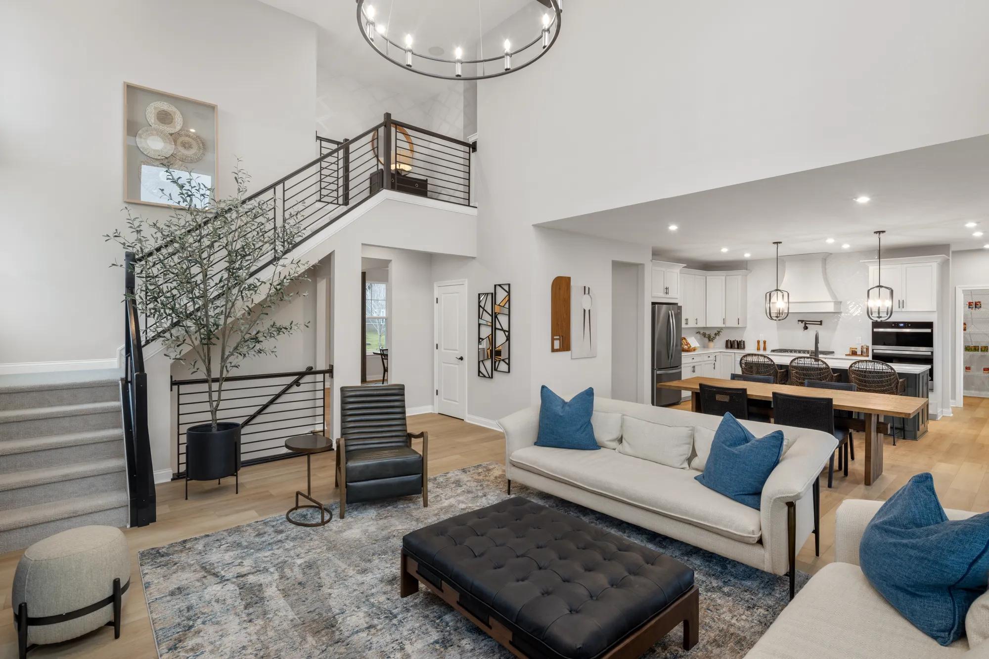 Open Concept Kitchen Living Room Designs Stairs 3 Staircase Design