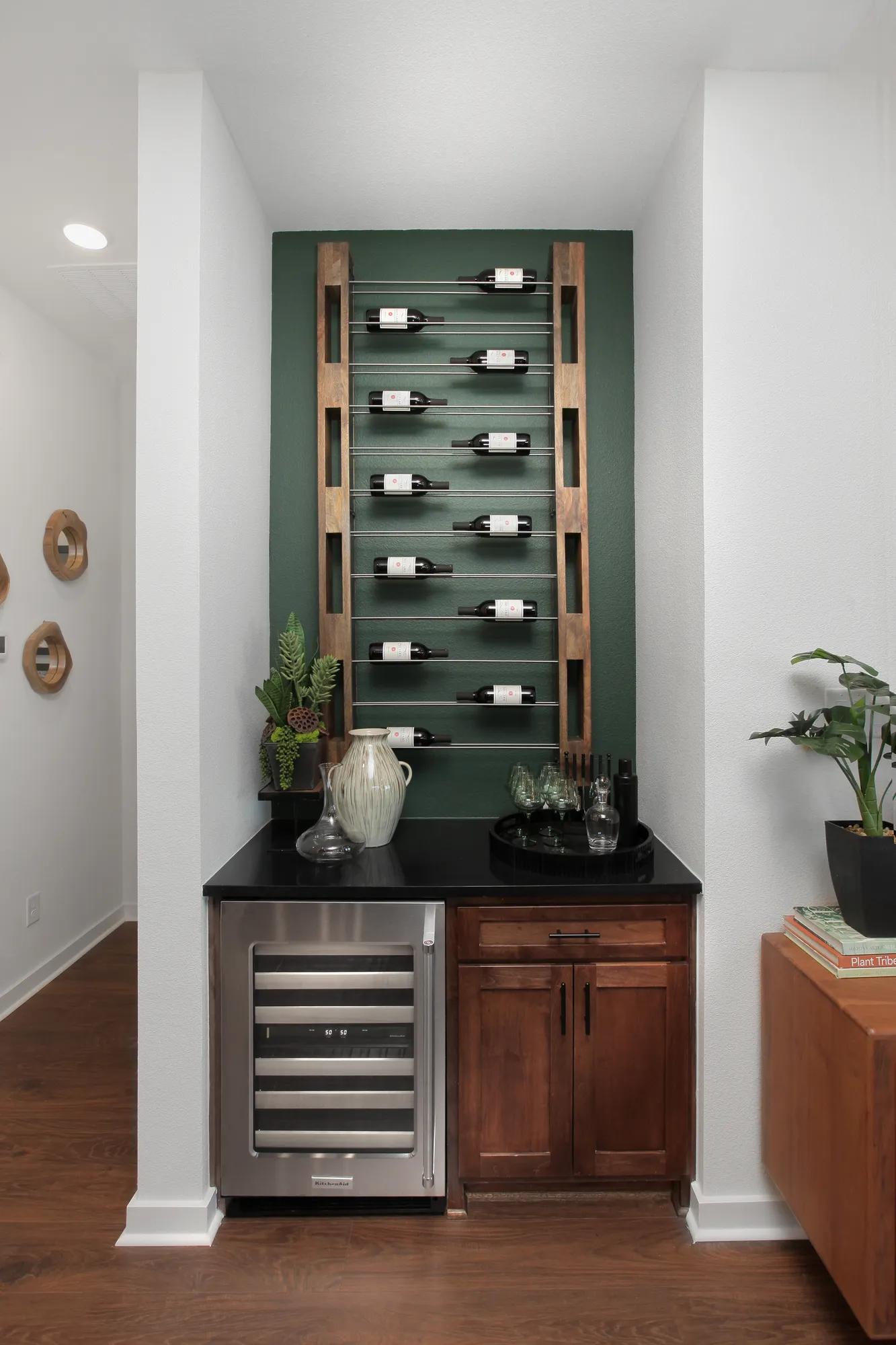 custom home wine bar