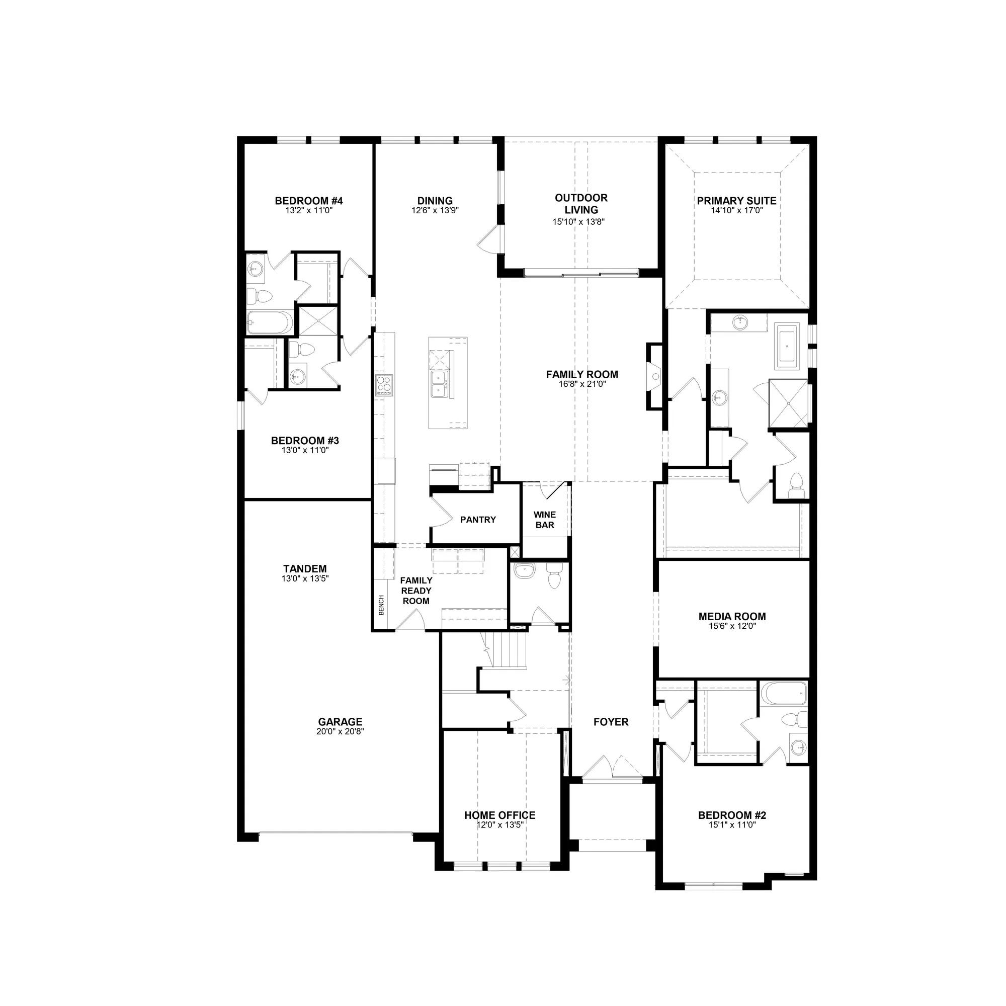 Eastland II floor plan drawing