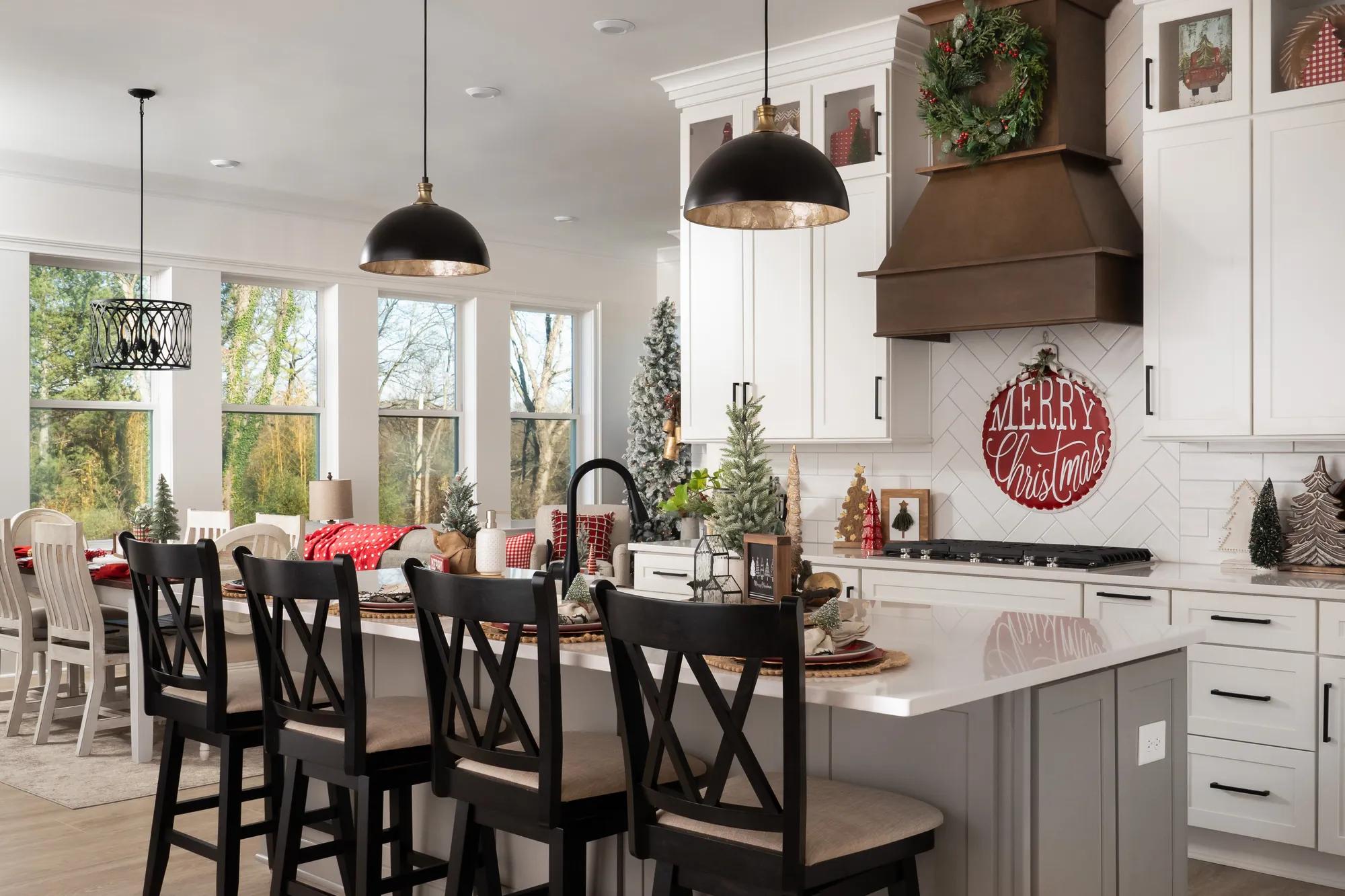 Stacey Collins- Holiday decorated custom Drees home