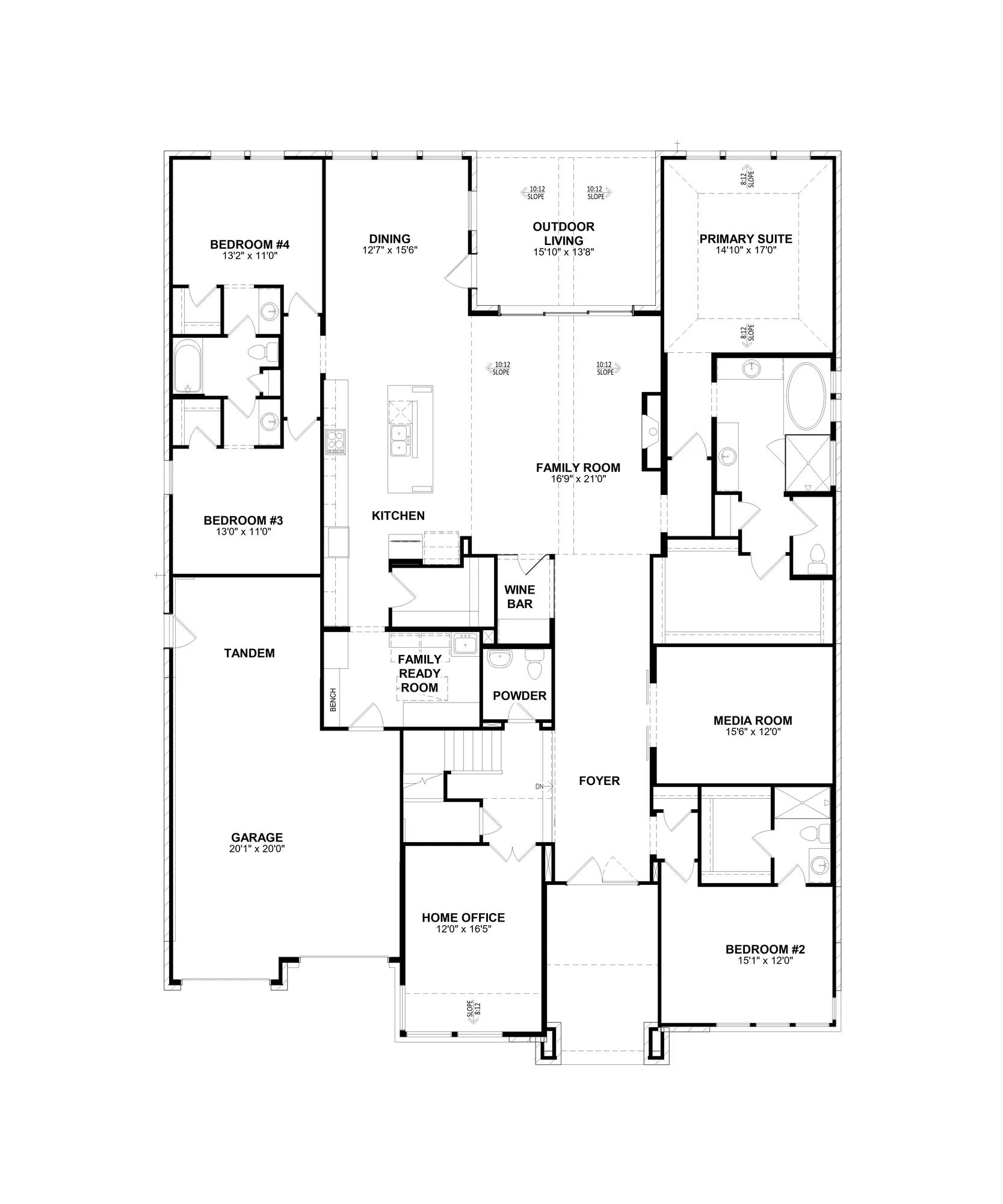 Eastland II floor plan drawing