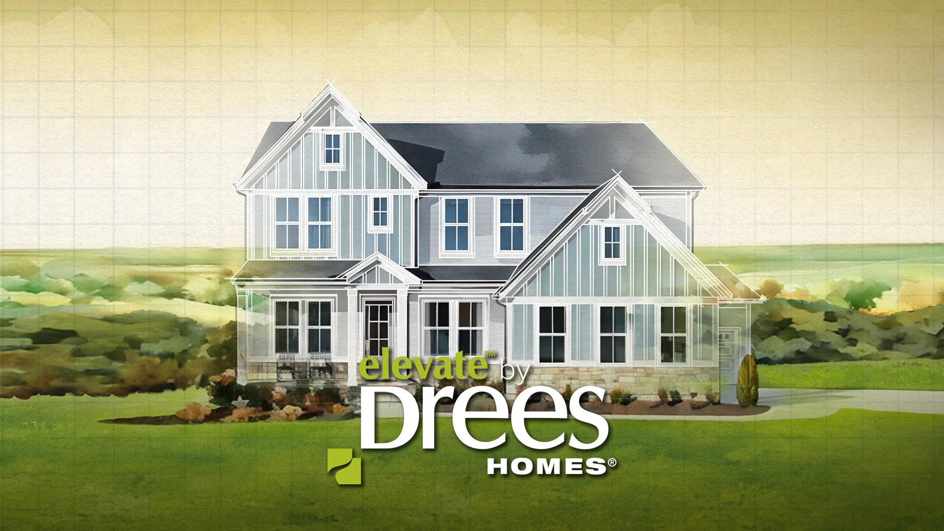 custom home watercolor rendering
