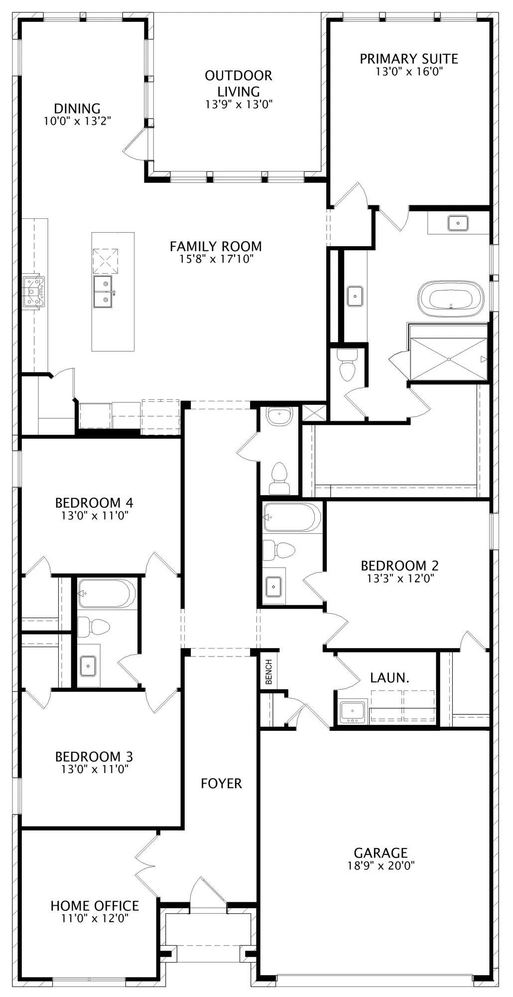 Emilia floor plan drawing