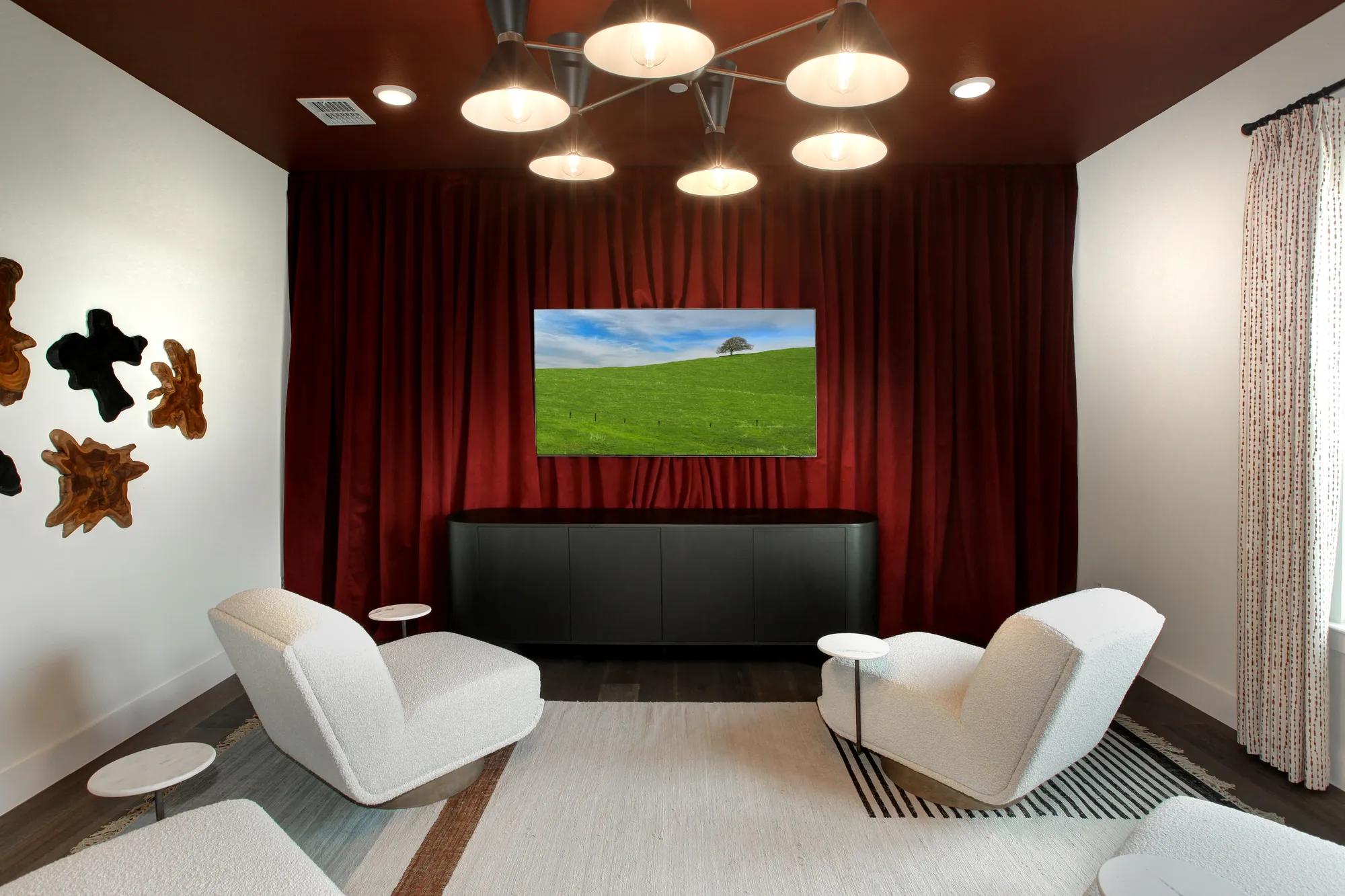 custom new home media room
