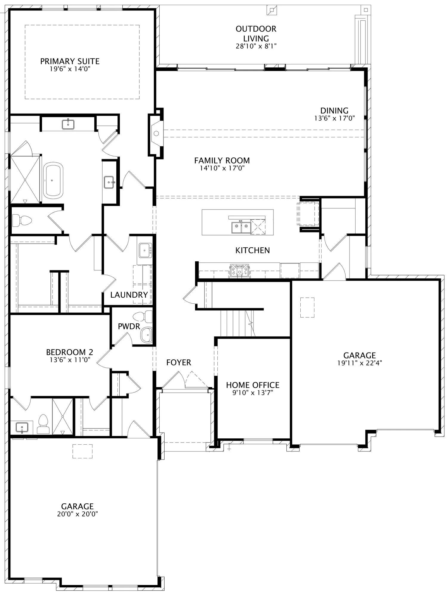 Berkley floor plan drawing