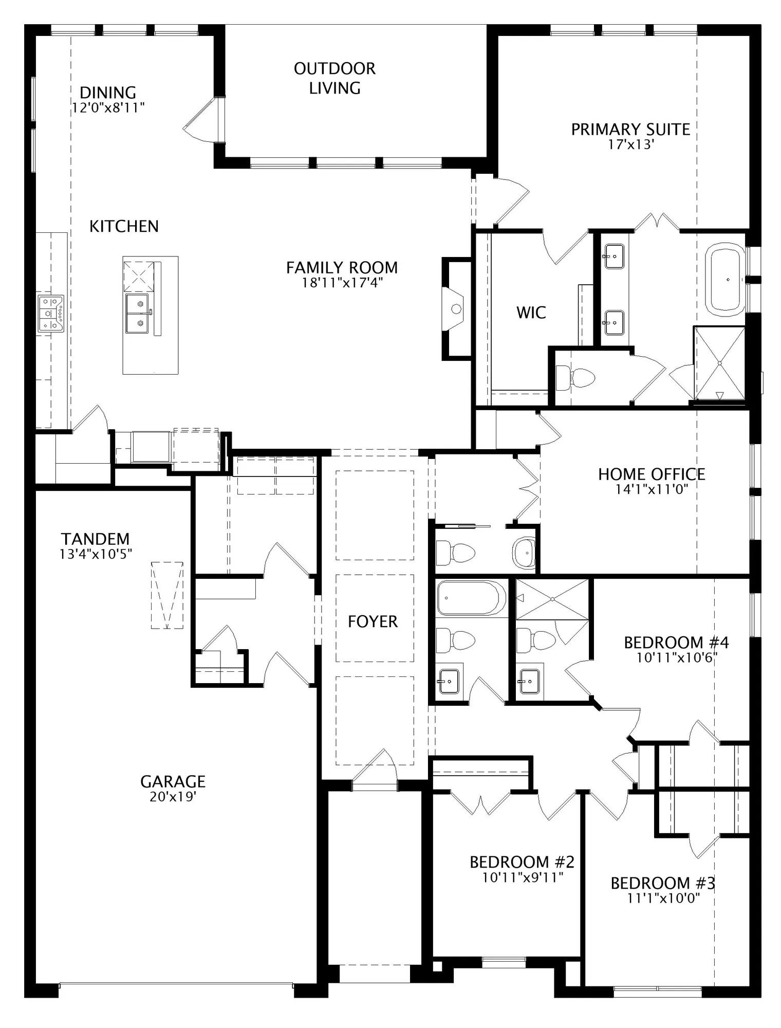 Adley floor plan drawing