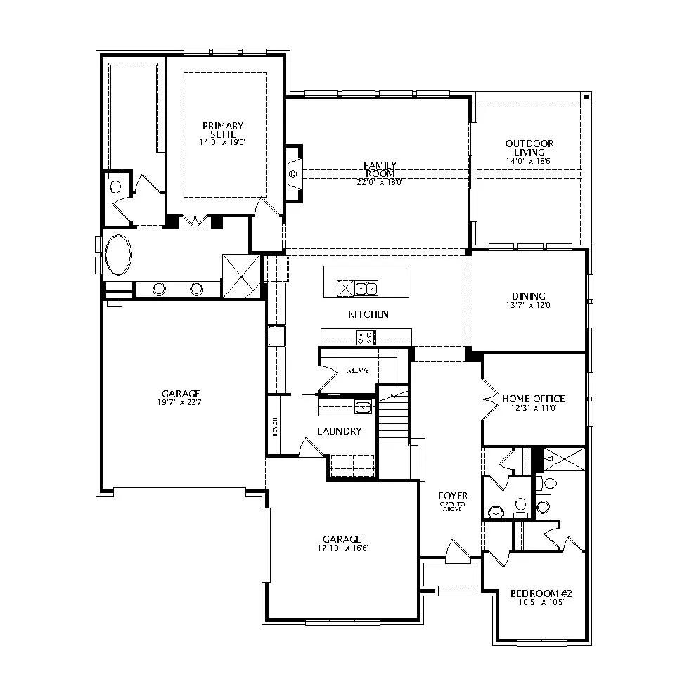 Brookdale II floor plan drawing