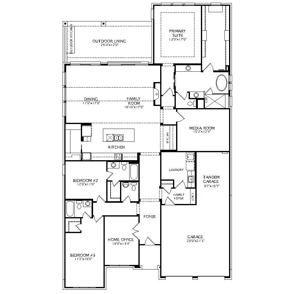 Brynlee II floor plan drawing