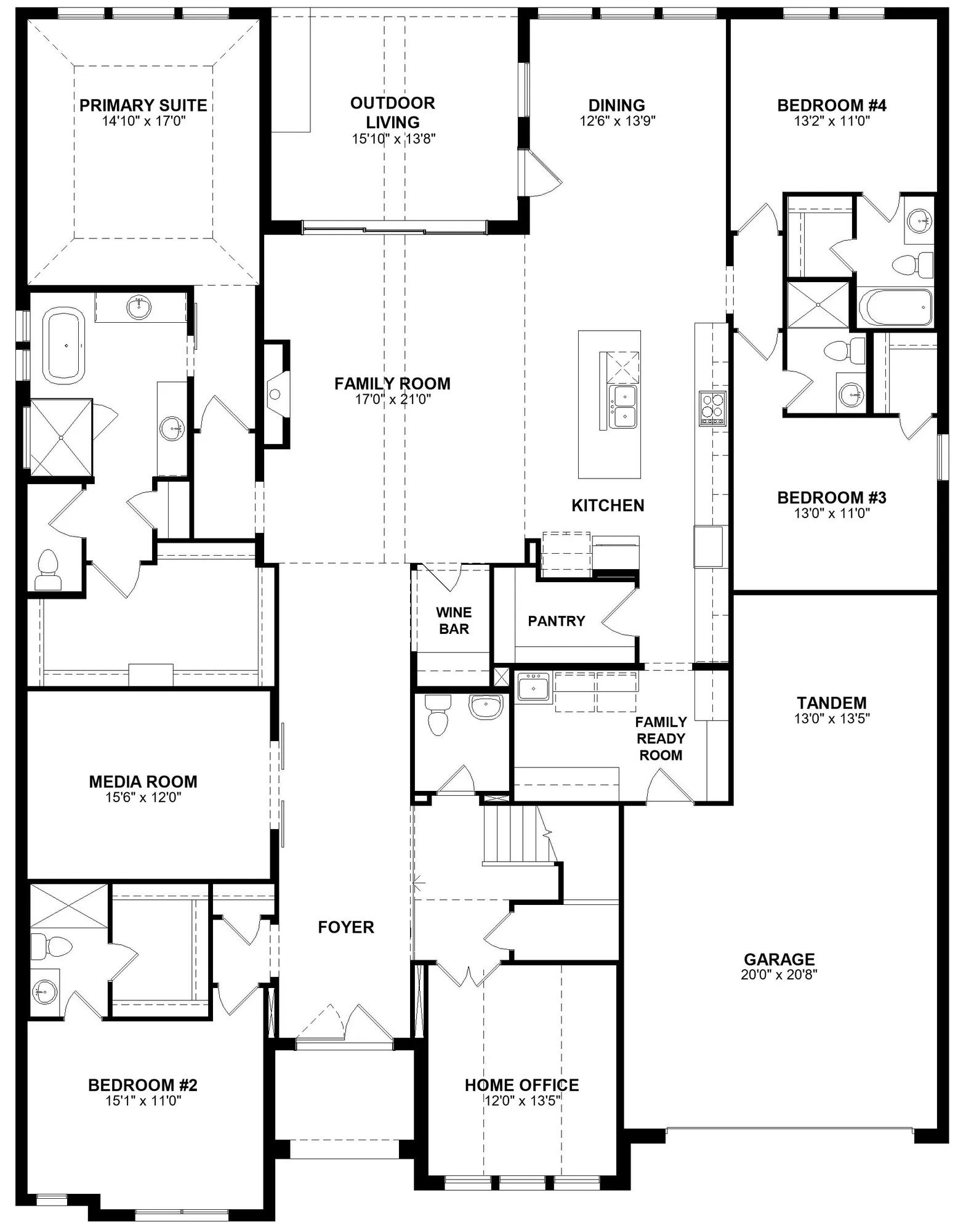 Eastland II floor plan drawing